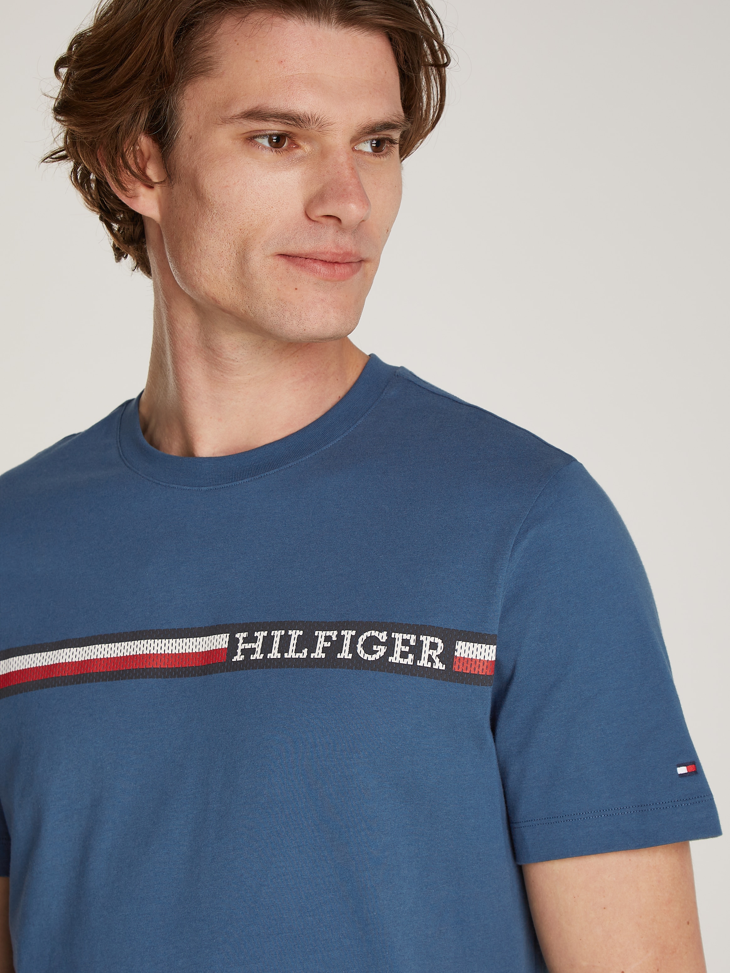 Tommy Hilfiger T-Shirt "CHEST STRIPE TEE" günstig online kaufen