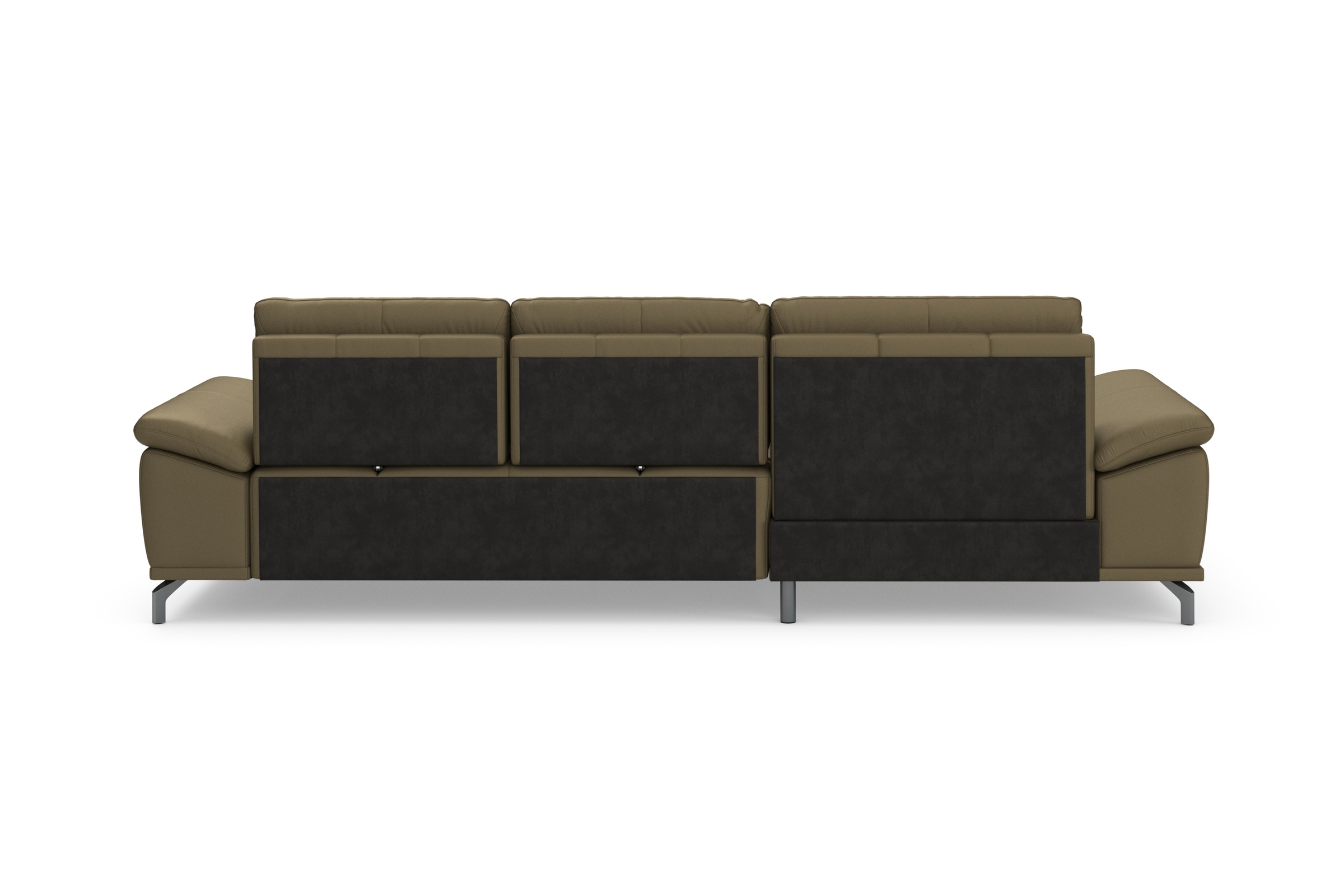 Places of Style Ecksofa Costello, mit Sitztiefenverstellung und Armlehnfunktion, incl. 3 Nierenkissen