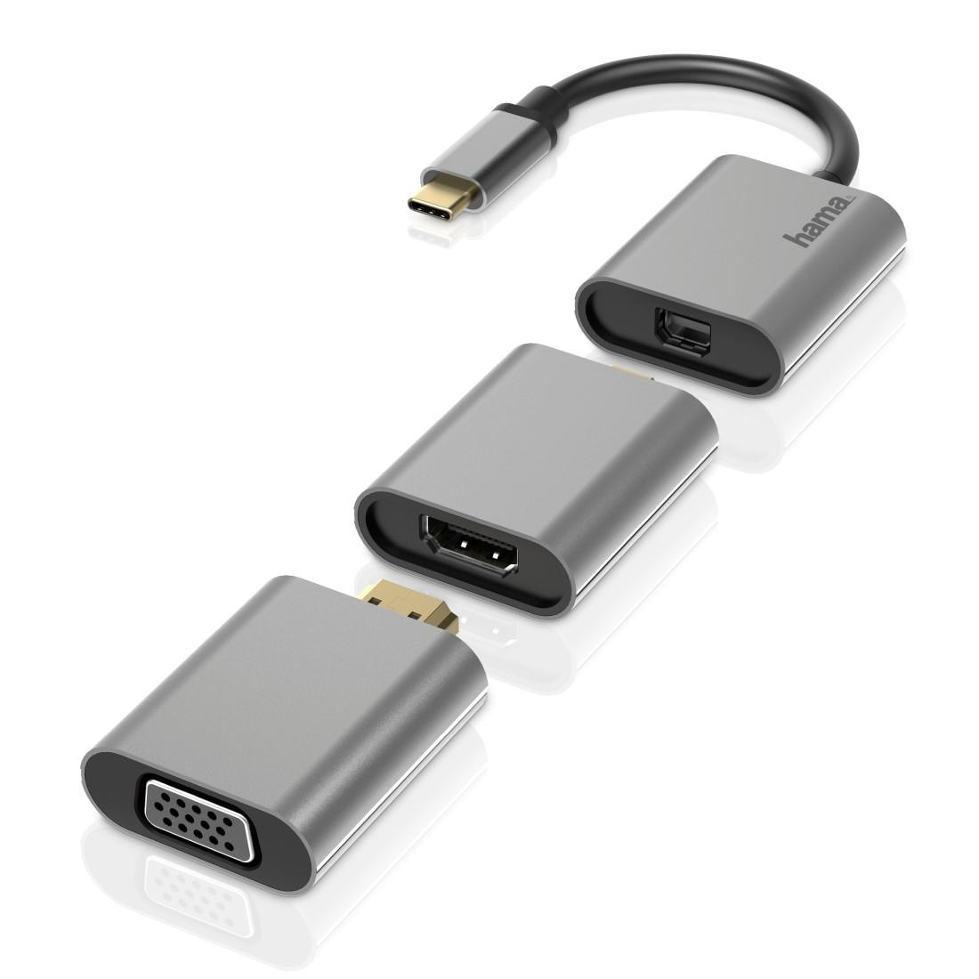 Hama USB-Adapter »Video-Adapter-Set 6in1 VG...