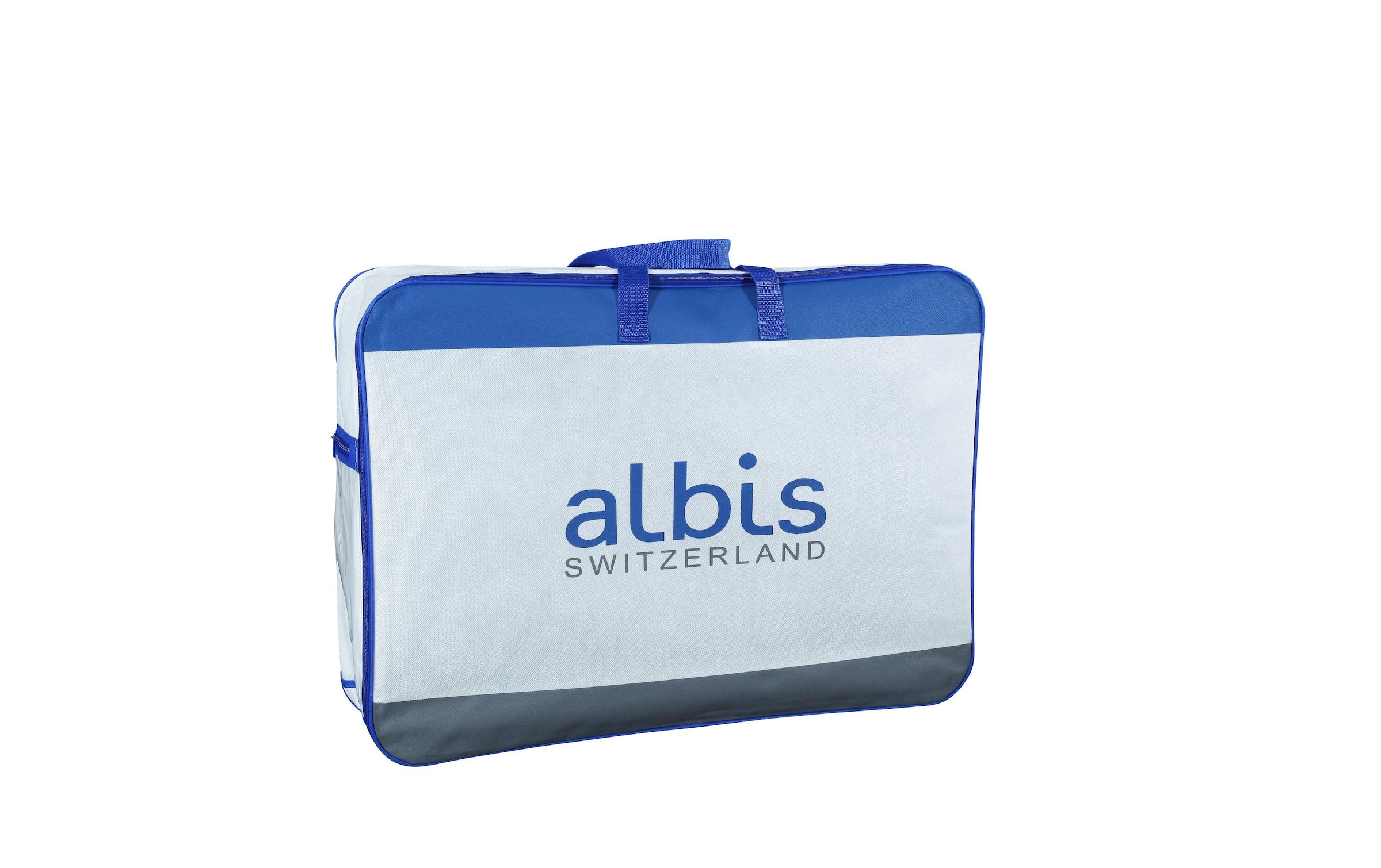Albis Switzerland 4-Jahreszeitenbett »Wave 800« 4-Jahreszeiten Füllung 90% Daunen, 10% Federchen Bezug Baumwolle 1 Stk. tlg. Dank Vollfixierun kein Verrutschen der Füllun