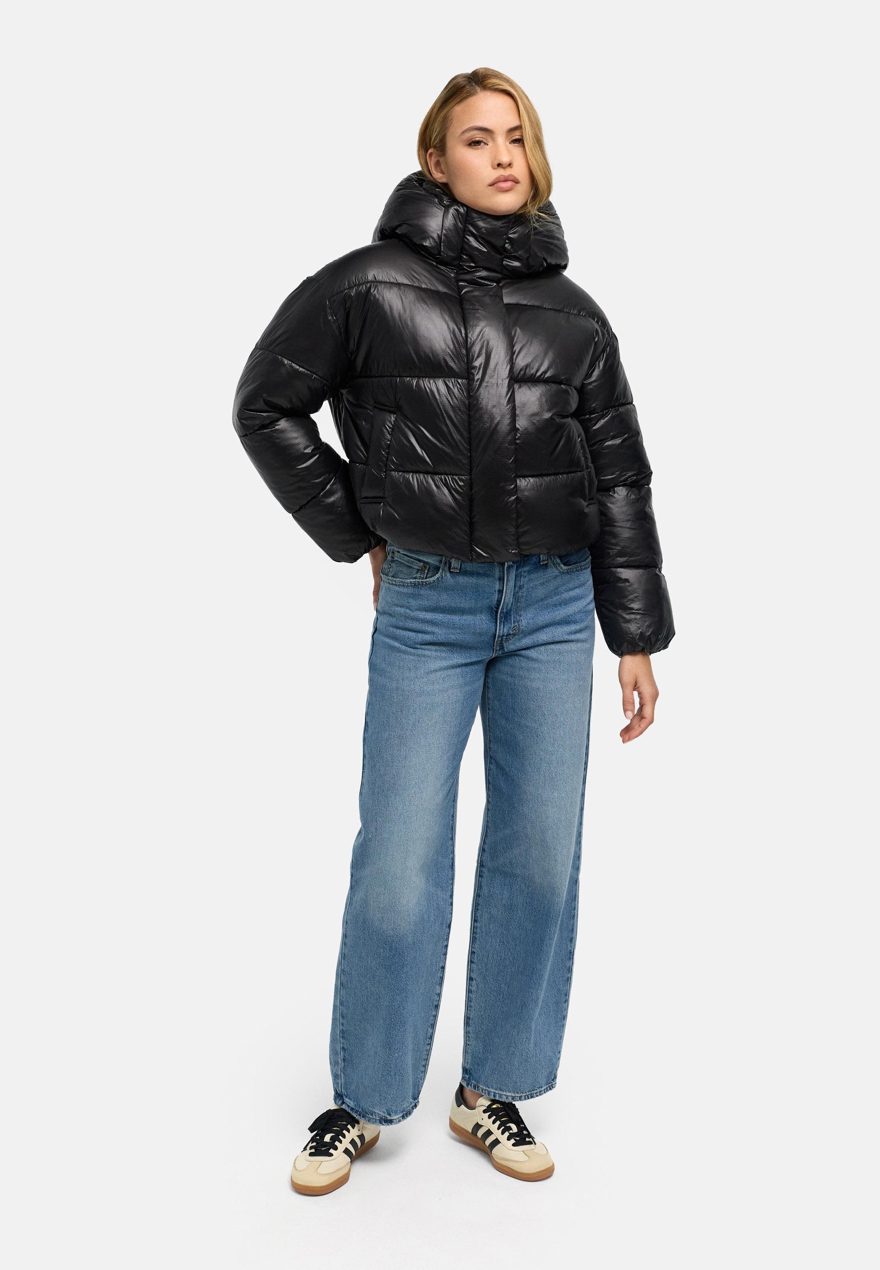 Navahoo Outdoorjacke »Polar-Unit 14« mit Kapuze Damen Steppjacke mit abnehmbarer Kapuze