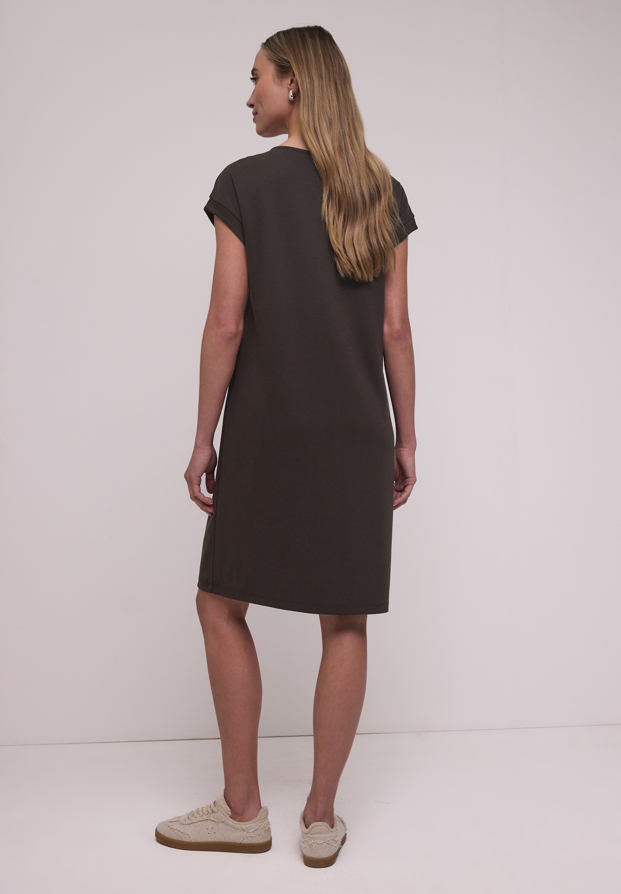 STREET ONE Jerseykleid Ohne Taschen knielang