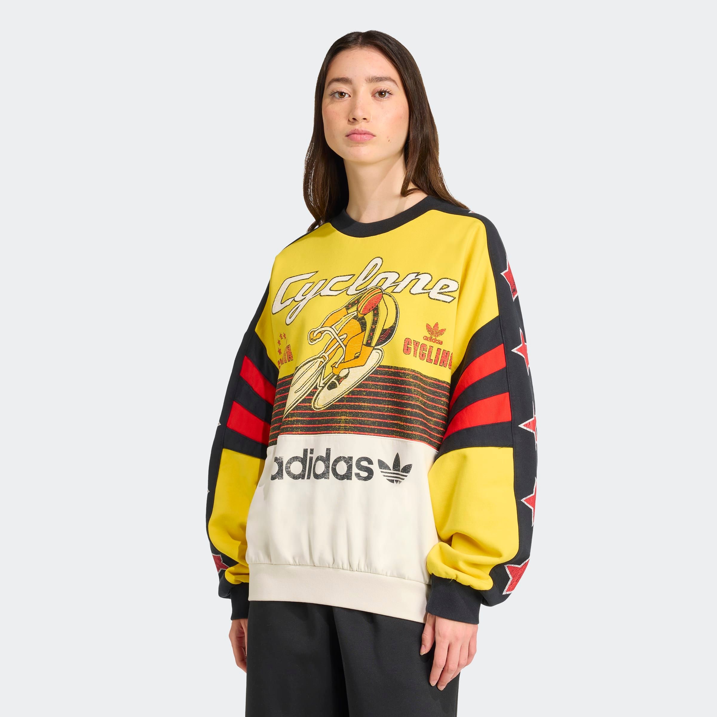 adidas Originals Sweatshirt "CYCLING CREW", Oversize - Sweat mit auffällige günstig online kaufen