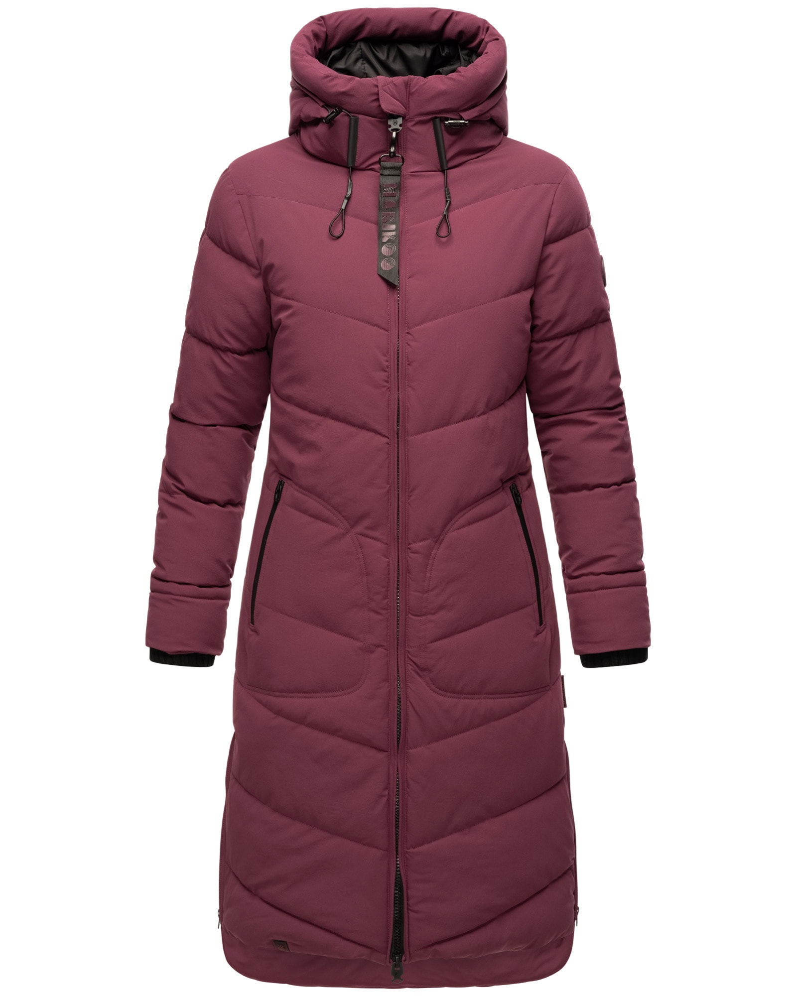 Marikoo Winterjacke »Benikoo«, langer Winter Mantel gesteppt