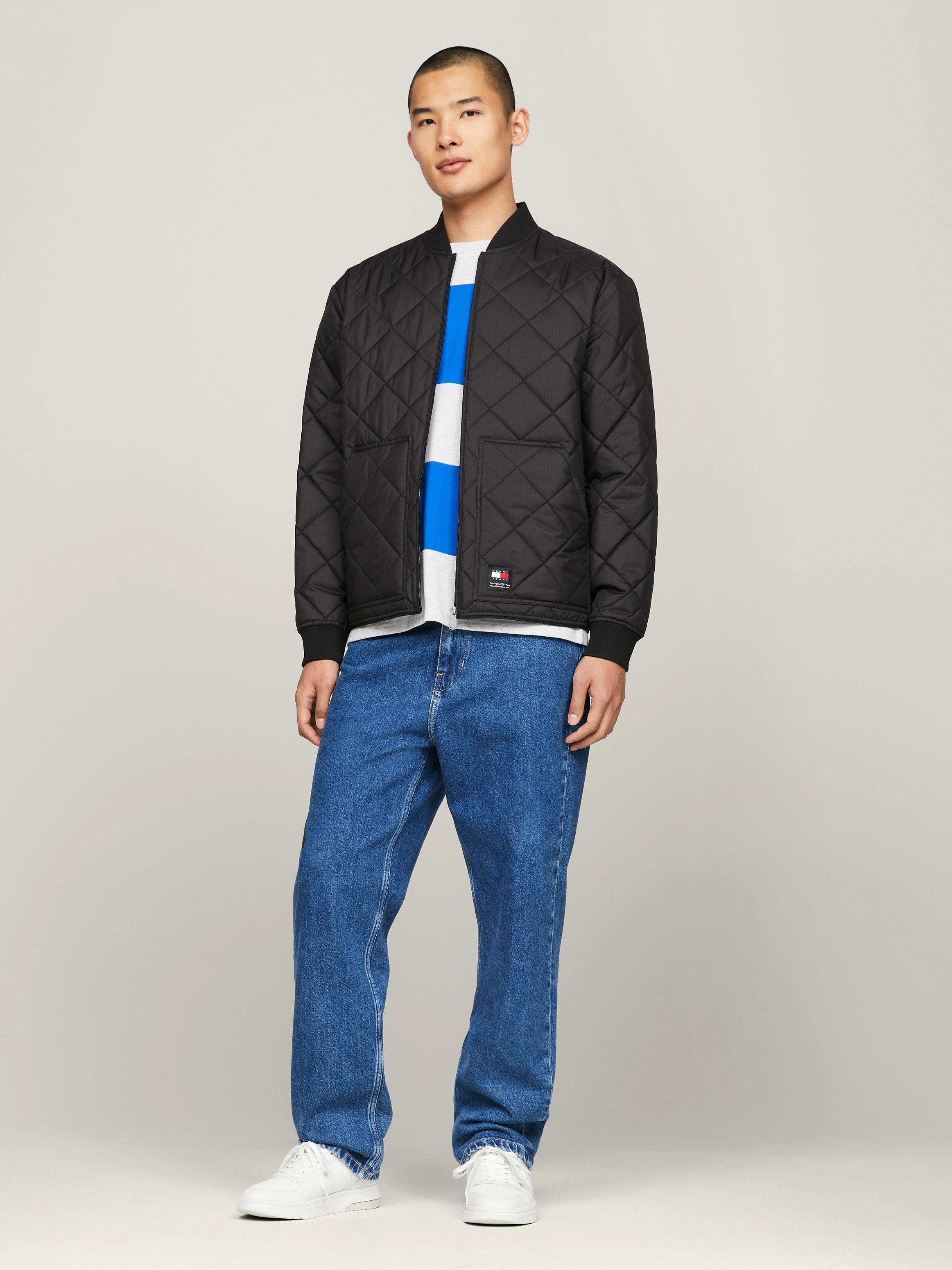 Tommy Jeans Bomberjacke »TJM REG ENTRY BOMBER«, mit Rautenmuster