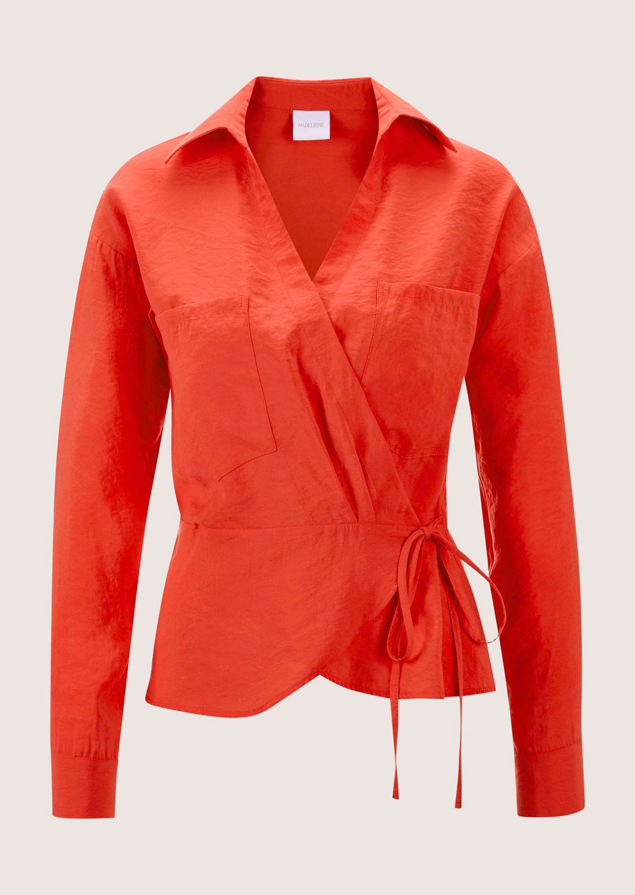 MADELEINE Langarmbluse "Bluse Wickelbluse mit Schößchen" günstig online kaufen