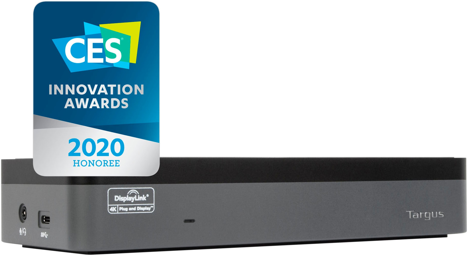 TARGUS Laptop-Dockingstation "USB-C Universal Quad 4K (QV4K) Docking Station", B:20mm H:15mm T:30mm, grau, Dockingstationen