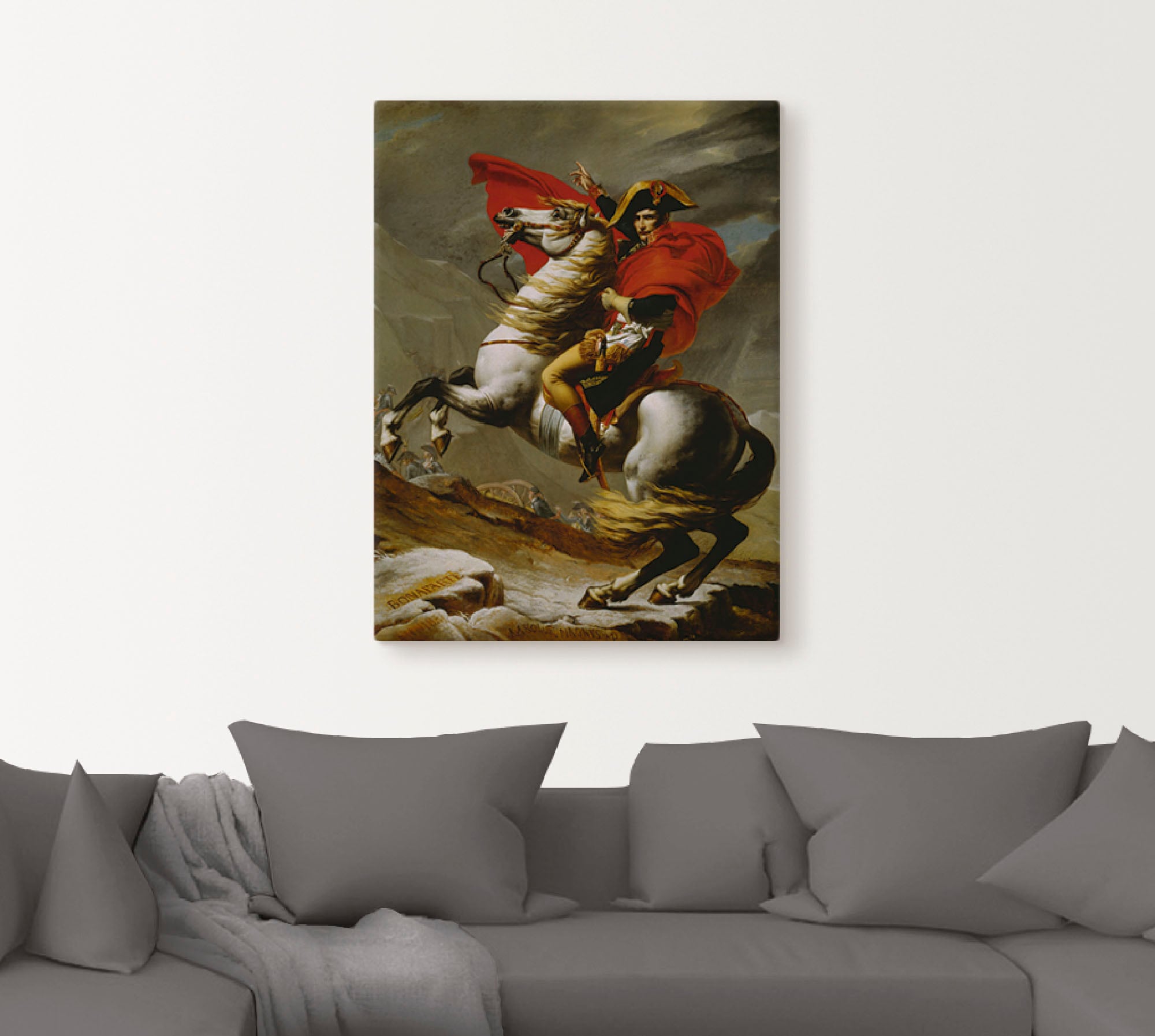 Artland Wandbild »Napoleon bei der Überquerung der Alpen.«, Menschen, (1 St.), als Leinwandbild, Poster in verschied. Größen