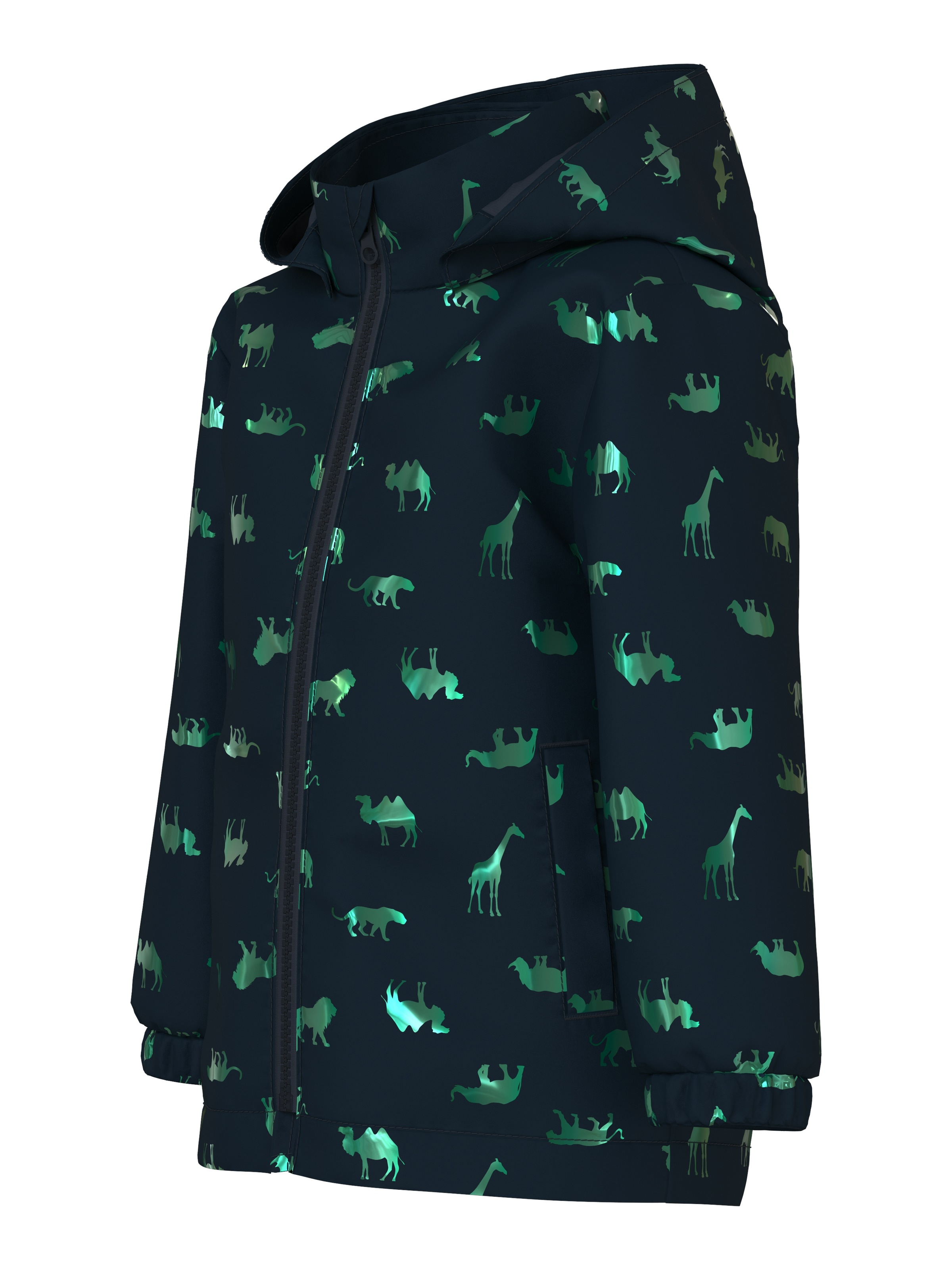 Thumbnail - Name It Outdoorjacke "NMMMAX JACKET LI FOIL AOP" mit Kapuze