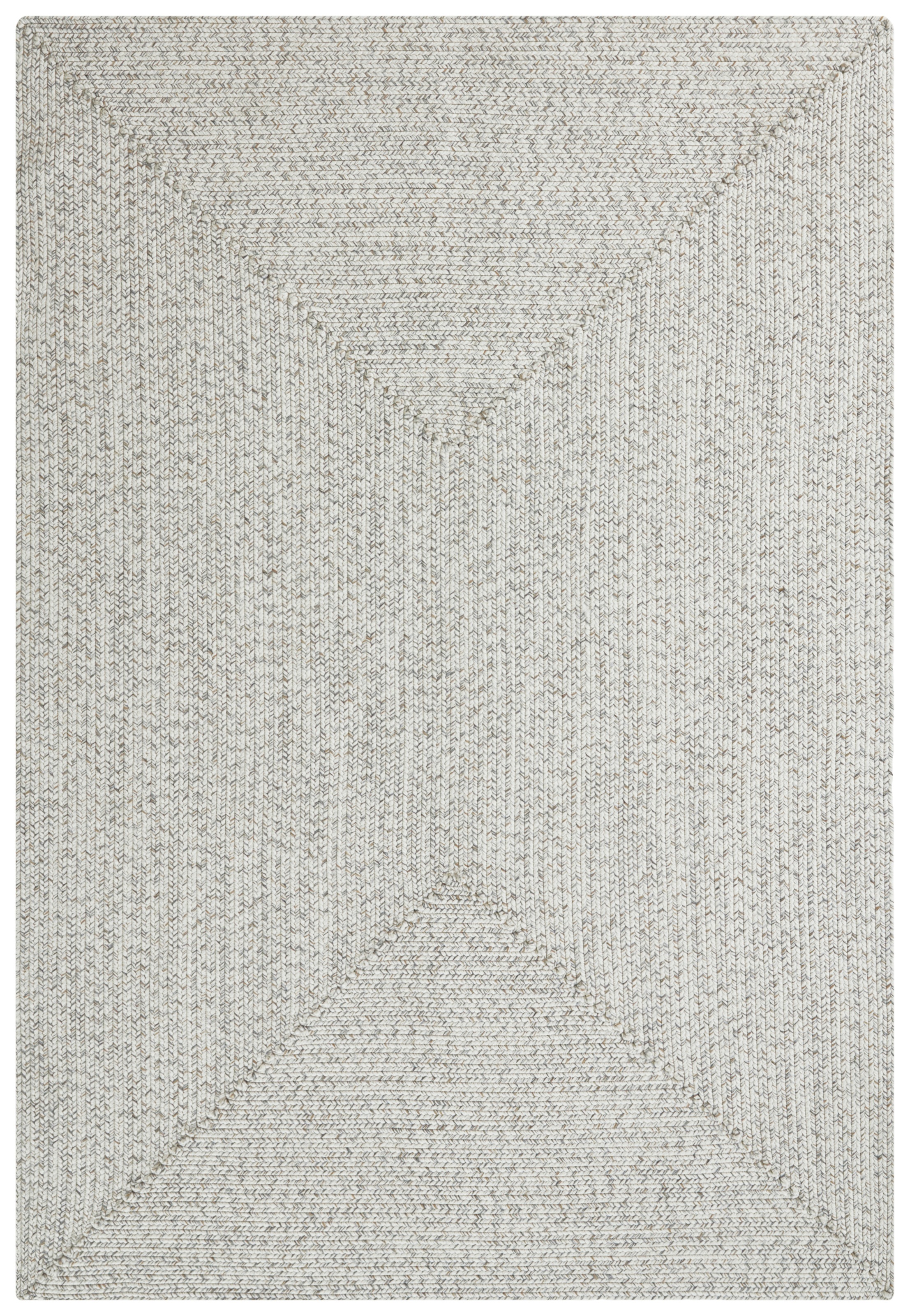 Teppich HANSE HOME "Trenzado", grau (hellgrau, weiß), B:80cm H:10mm L:150cm, Polypropylen, Teppiche, Teppich, In- & Outdoor, Handmade-Look, Läufer, Wetterfest, Balkon, Wohnzimmer 3