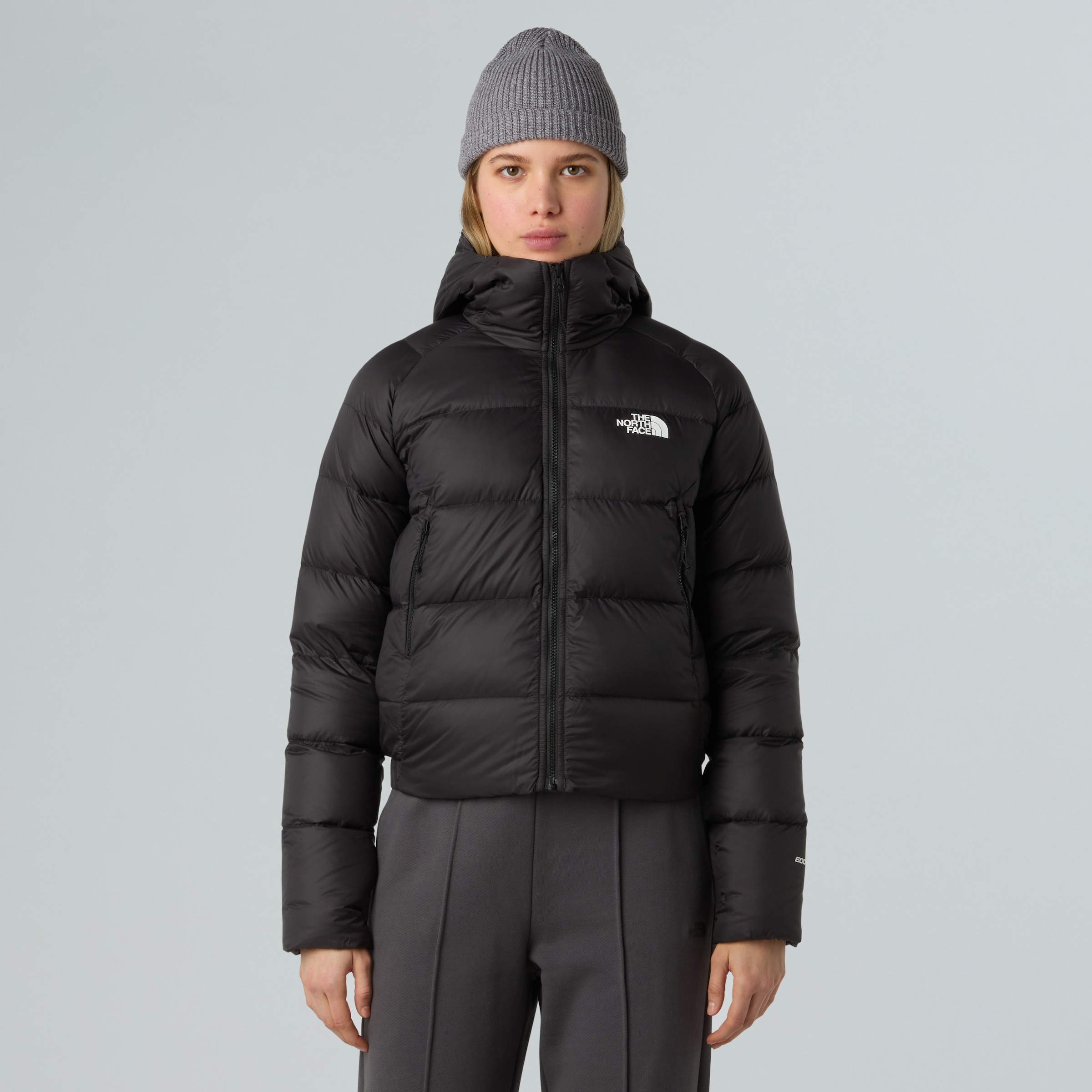 The North Face Daunenjacke 600er Füllkraft, elastischer Rückensaum, Handwärmtaschen