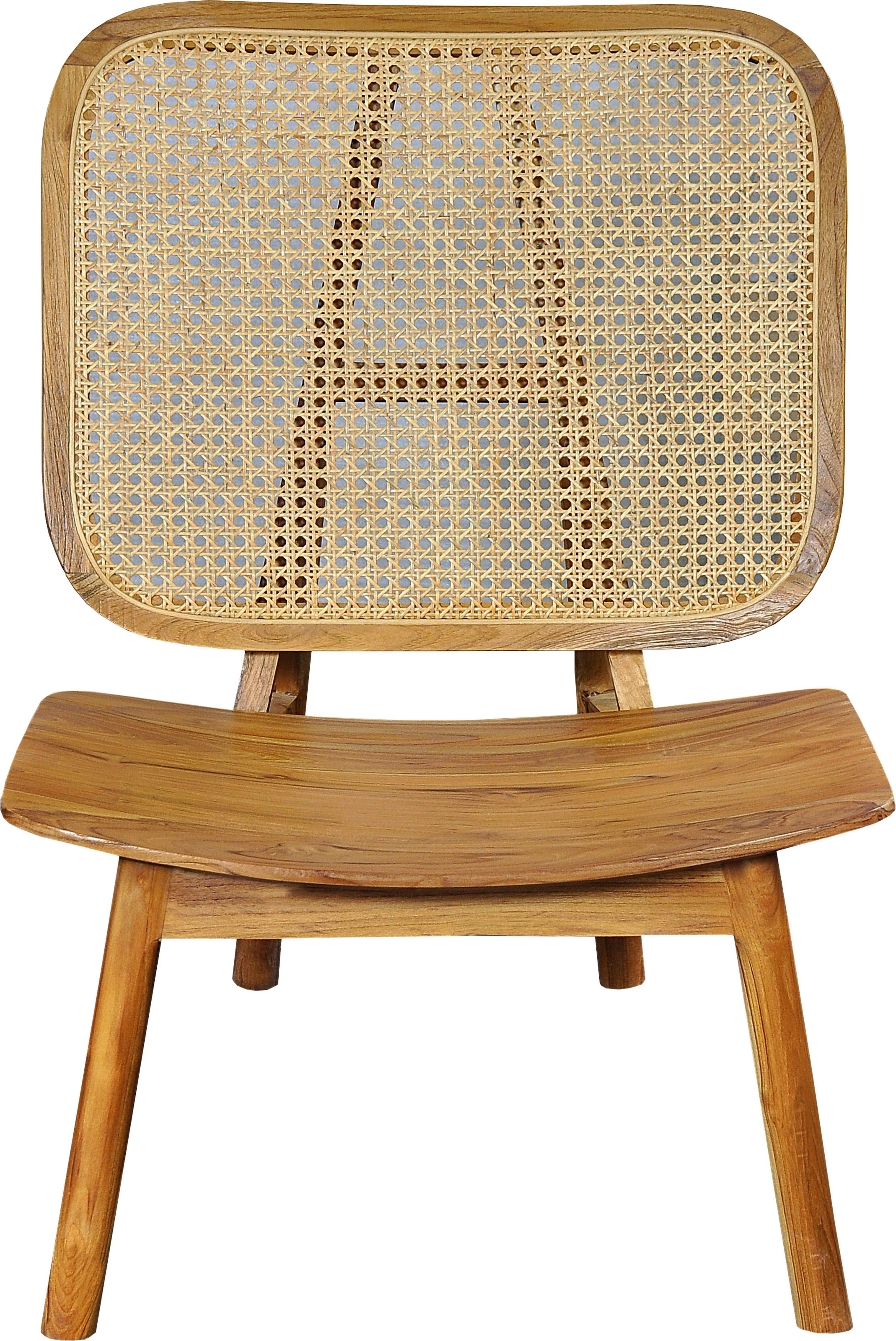 Rattanstuhl, mit Wiener Geflecht, moderner Lounge chair für alle Räume geeignet