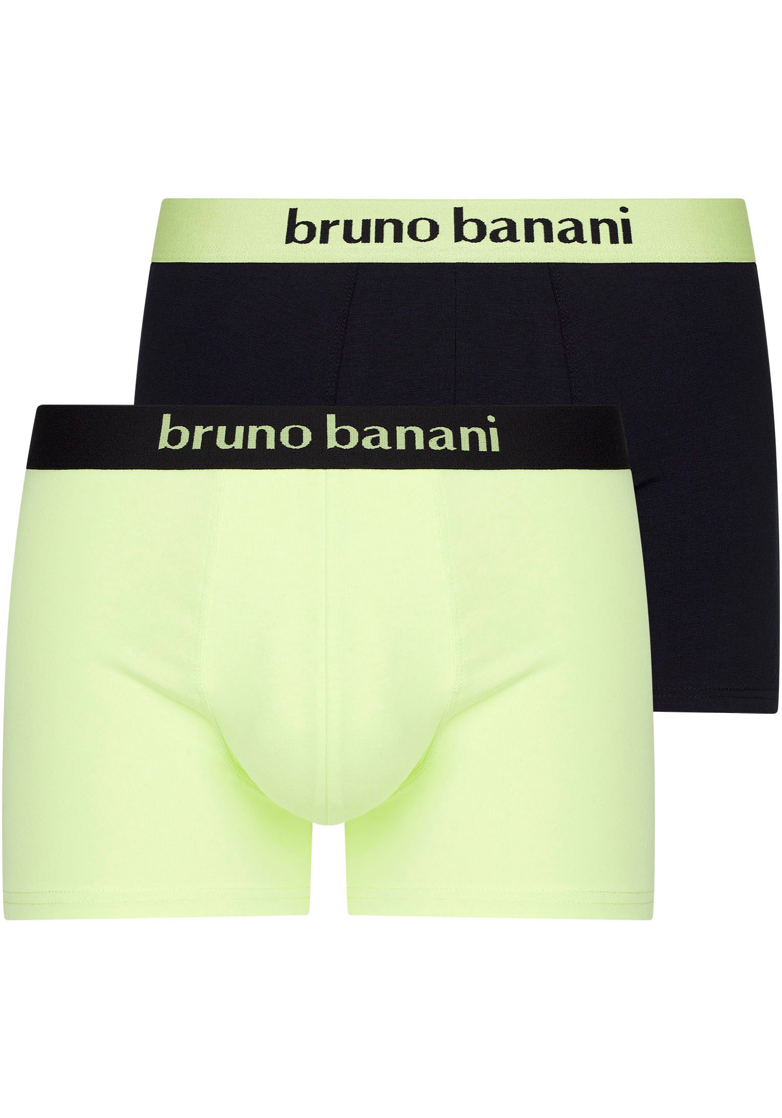 Bruno Banani Boxer, (2er Pack), mit kontrastreichem Logobund