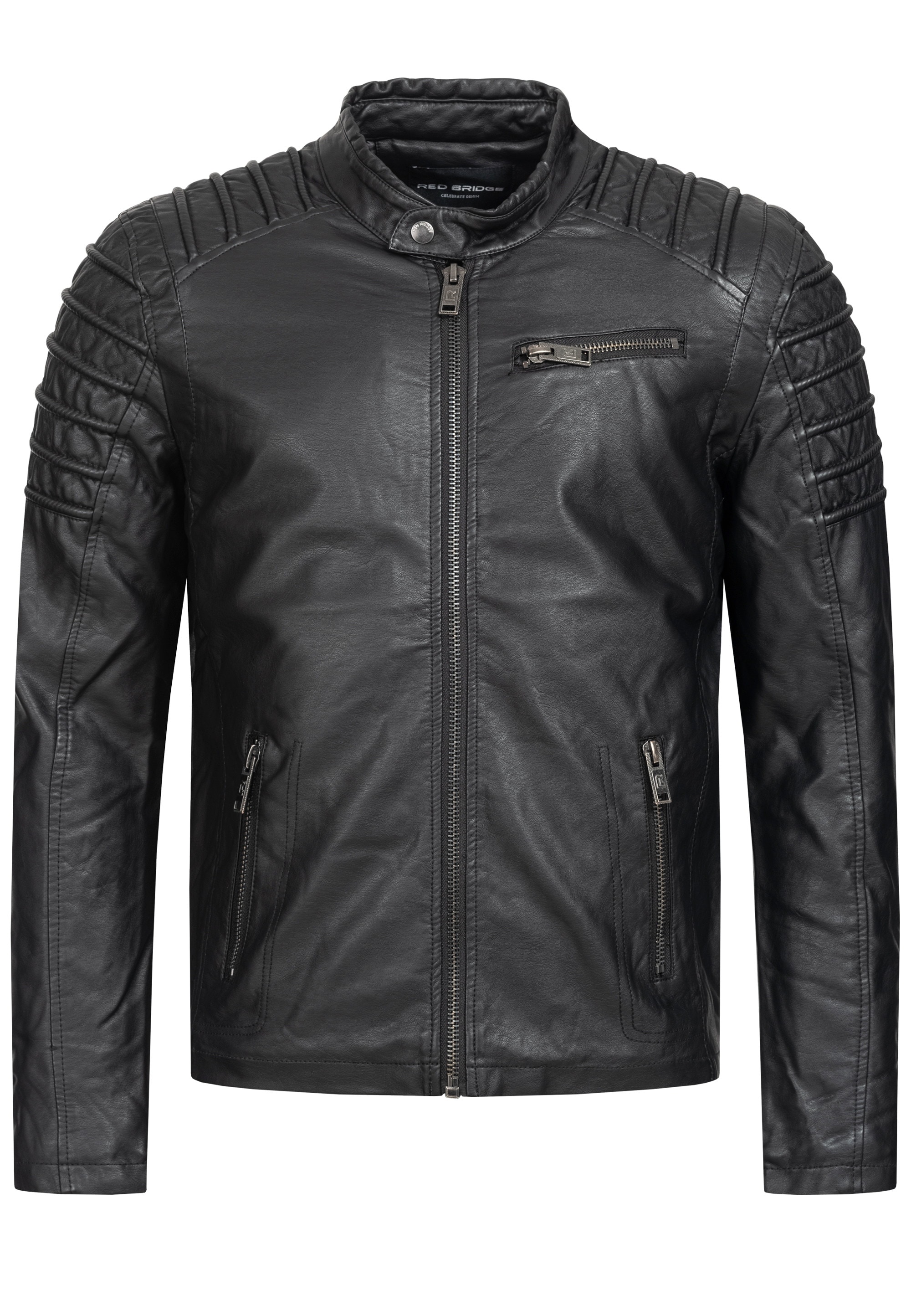 RedBridge Bikerjacke »Oxnard«, im Biker-Design