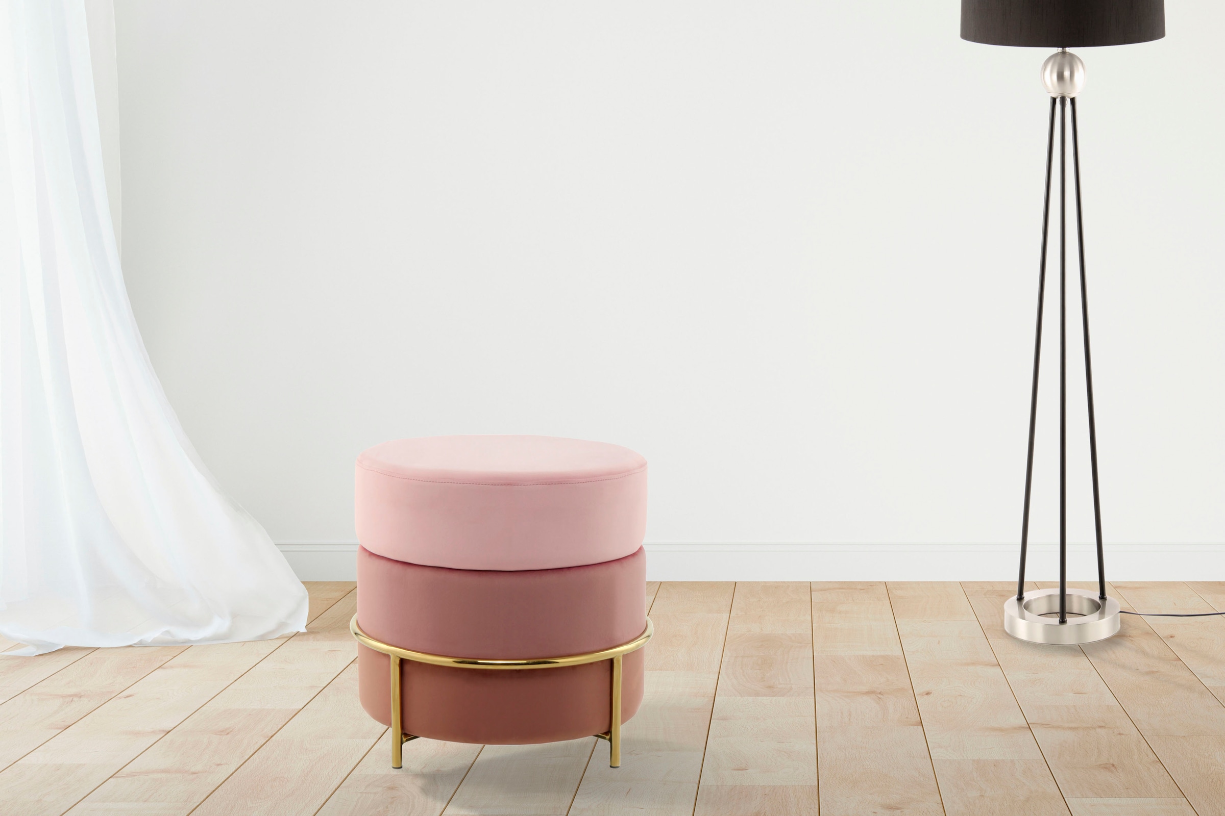 Kayoom Sitzhocker "Hocker Matilda 125, Komfortable runde Form, Gemütlicher günstig online kaufen