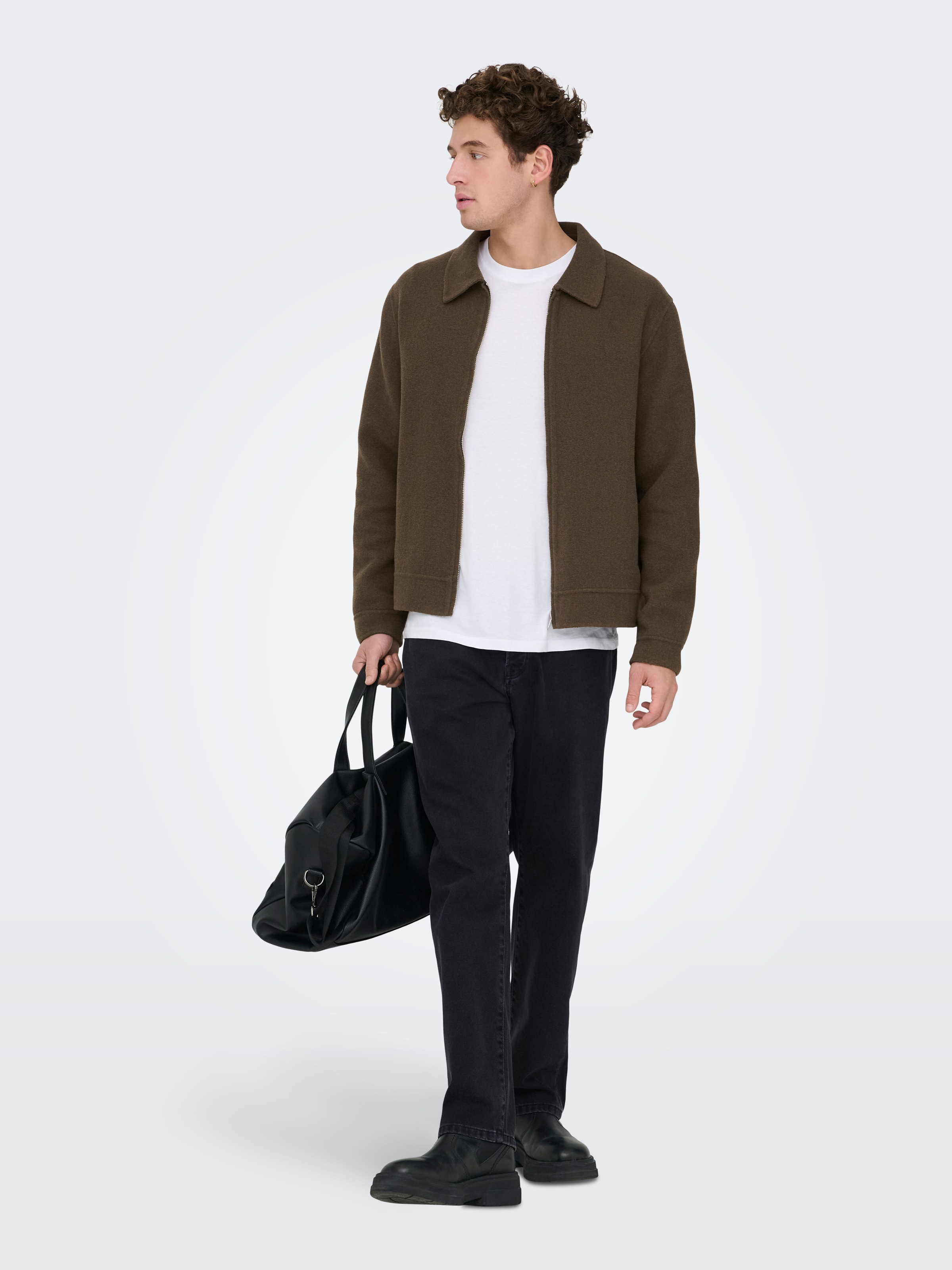 Regular-fit-Jeans ONLY & SONS "ONSEDGE STRAIGHT JAX BOX TAI DNM NOOS", Herren, Gr. 30, Länge 30, washed schwarz, Denim/Jeans, Obermaterial: 100% Baumwolle, unifarben, regular fit knöchellang, Jeans 3