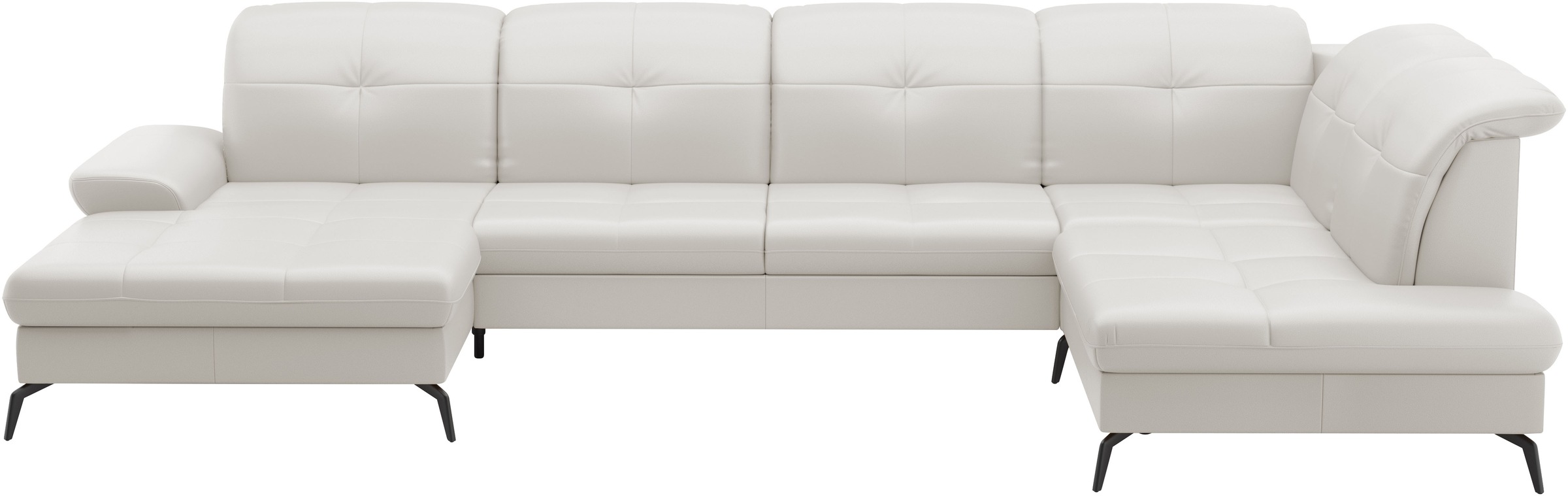 sit&more Wohnlandschaft »Amica, U-Form, inkl. Sitztiefenverstellung und Armteilverstellung«, wahlweise mit Kopfteilverstellung, Bettfunktion und Bettkasten