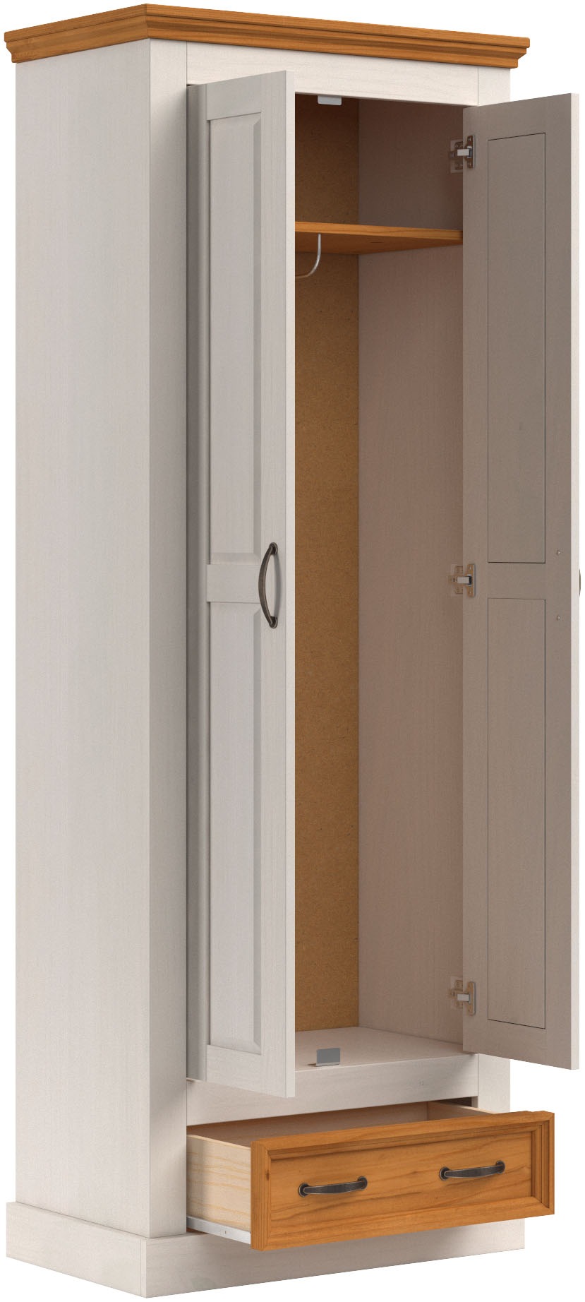 Home affaire Garderobenschrank »Selma«, mit 1 Boden und Ausziehkleiderstange, Breite 70 cm