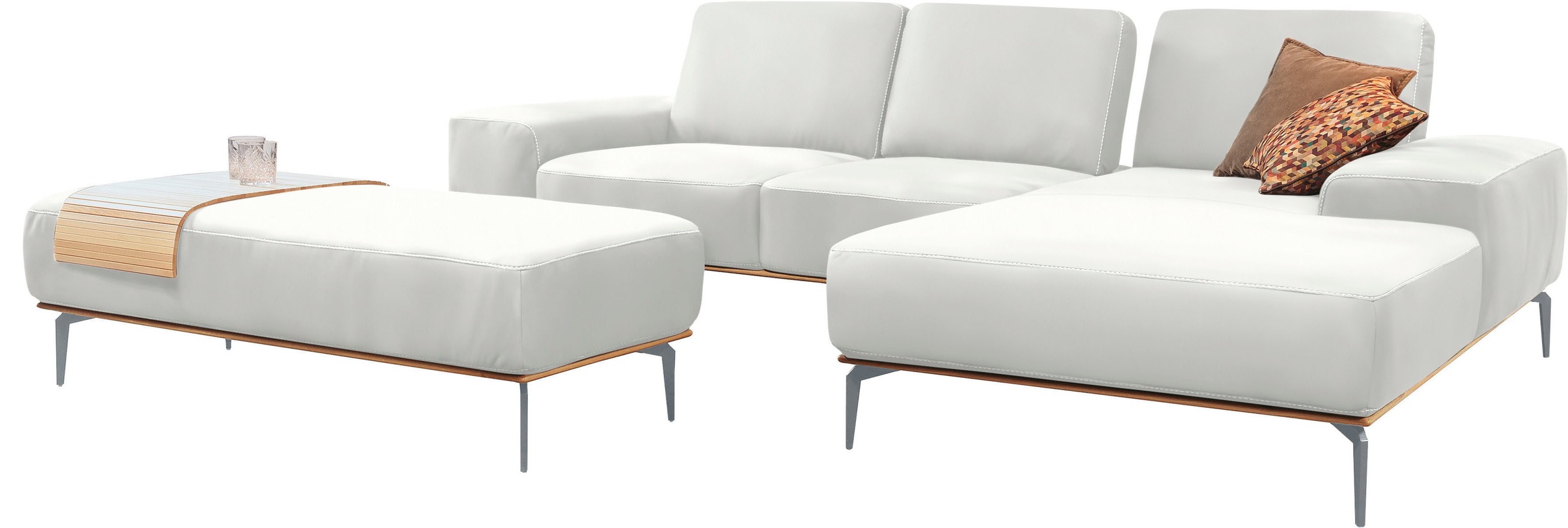 W.SCHILLIG Ecksofa "run, Designsofa mit tollem Sitzkomfort, bequem, L-Form" günstig online kaufen