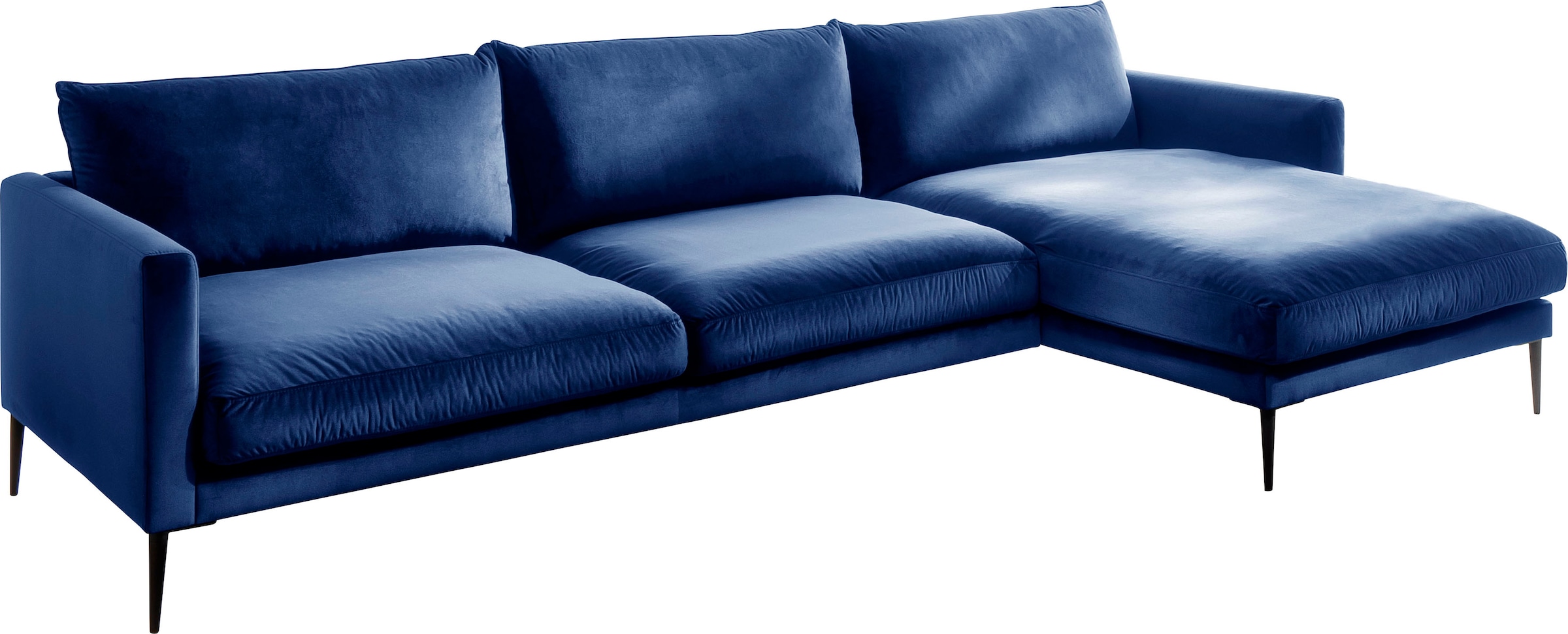 Trends by HG Polsterecke »Svea L-Form«, Recamiere rechts oder links, mit Metallfuß, frei im Raum stellbar