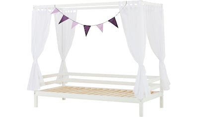 Kinderbett »ECO Dream«, (3 tlg., Bett, Himmeltextil und Wimpelkette)