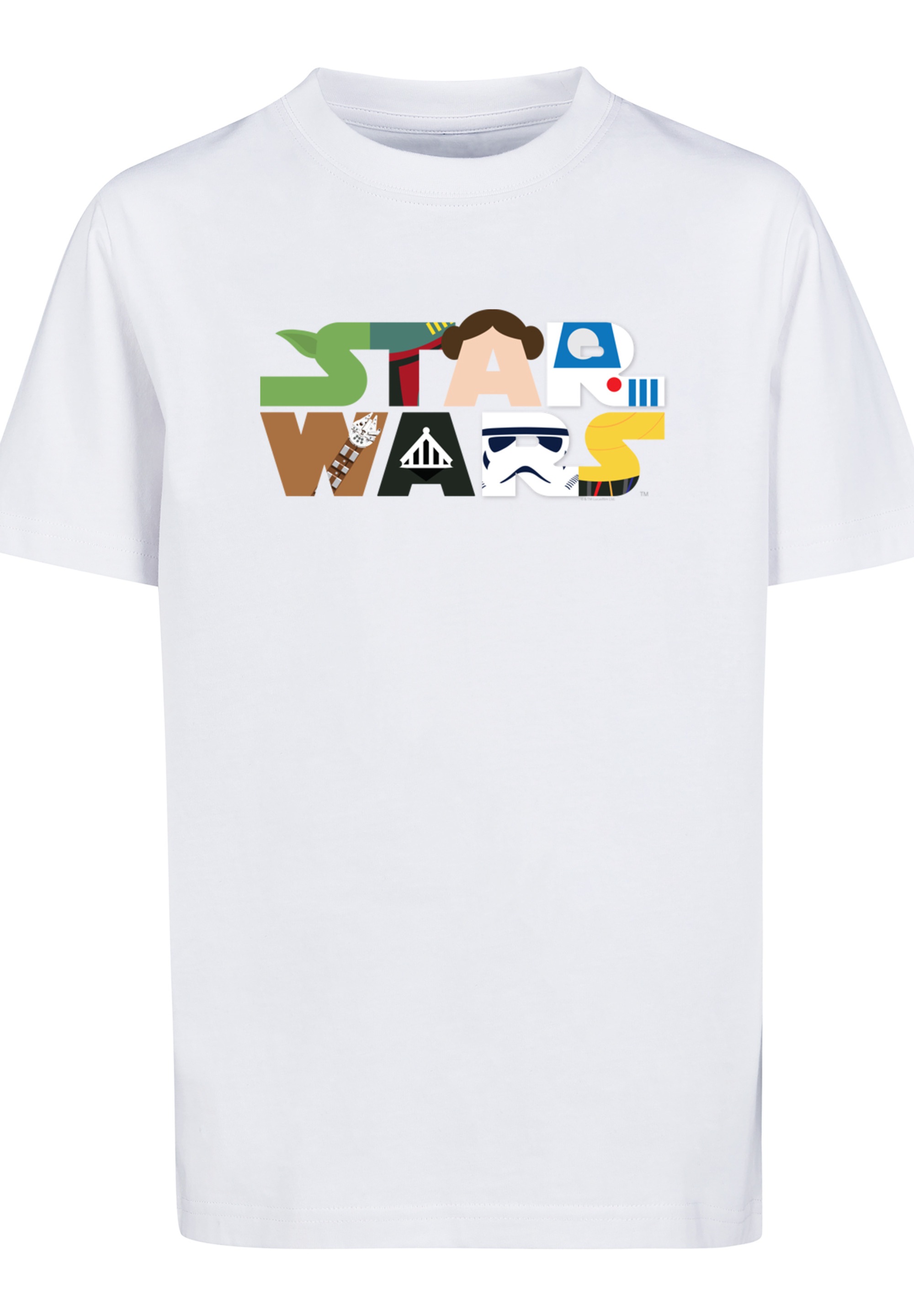 F4NT4STIC T-Shirt »Star Wars Character Logo«, Print