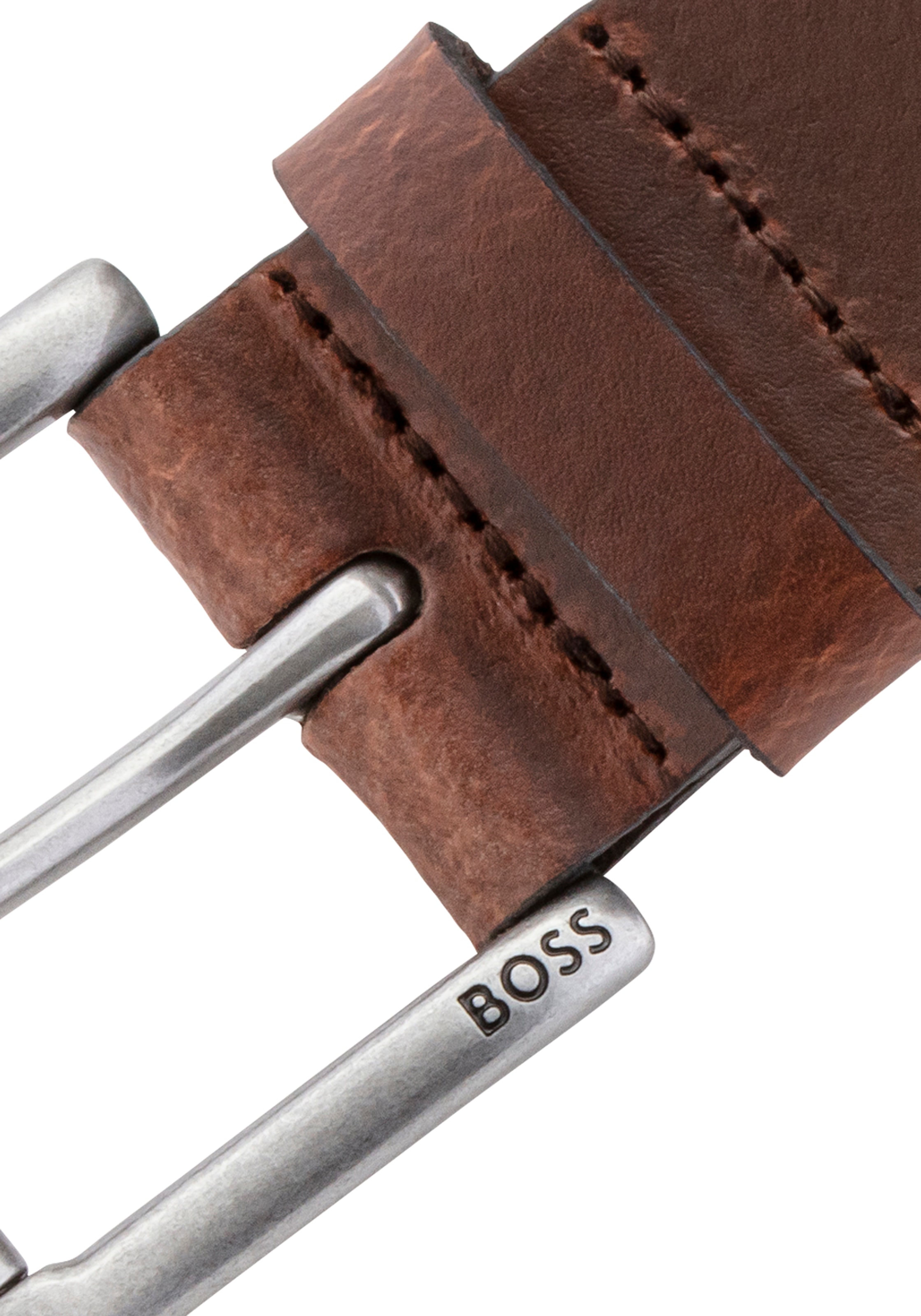 BOSS Ledergürtel »Joris Sz40«, mit Logo auf der Dornschließe