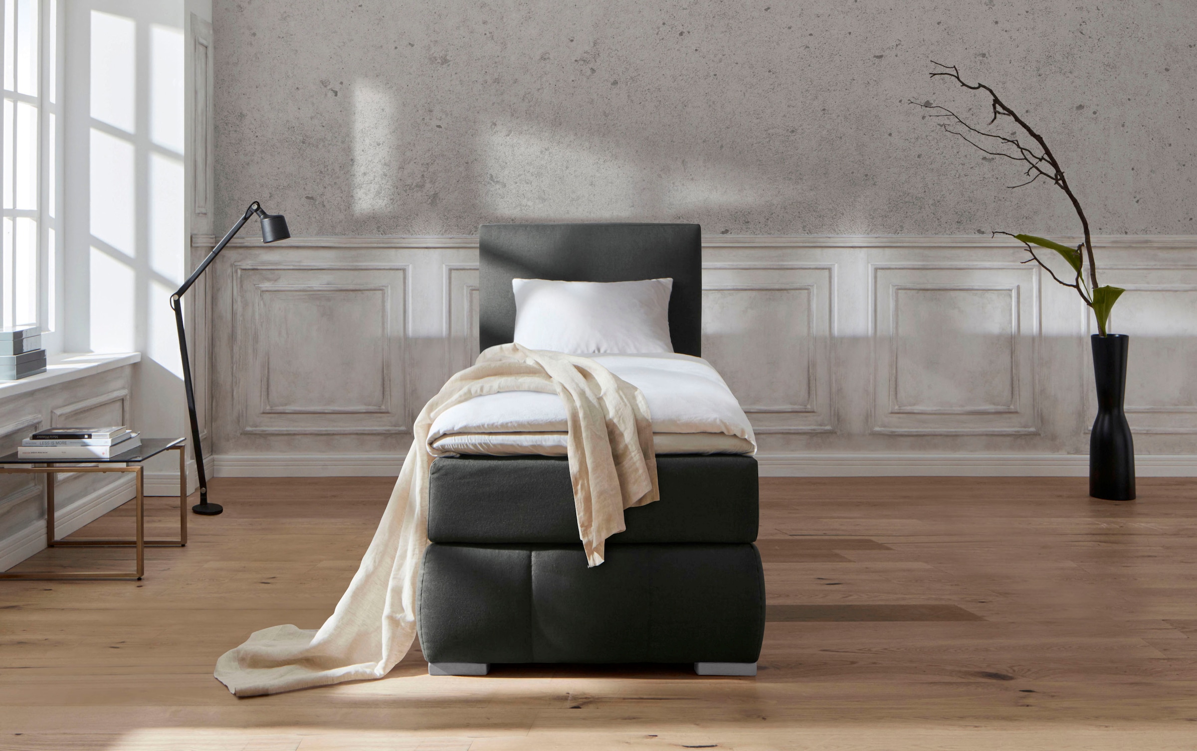 Home affaire Boxspringbett "Wehma" inkl. Topper in 3 verschiedenen Matratze günstig online kaufen