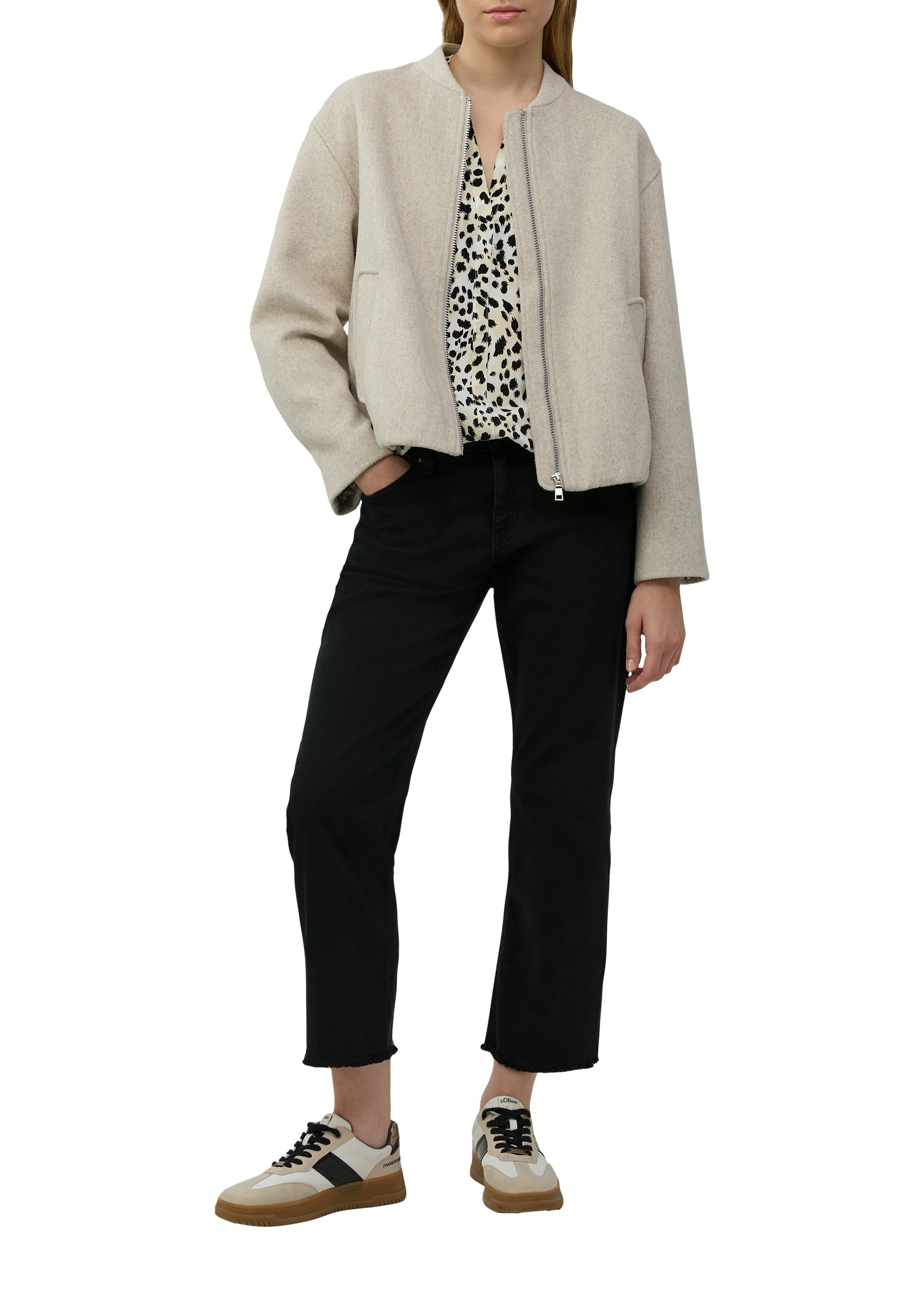 s.Oliver Klassische Bluse, mit All-Over Print günstig online kaufen