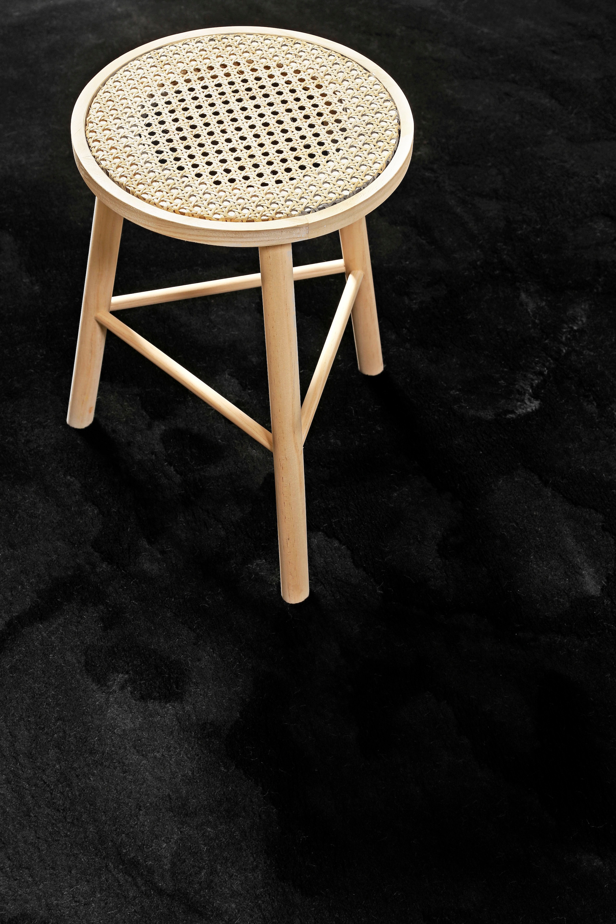 Homie Living Teppich »Lago«, rund, 19 mm Höhe, Kurzflor, Uni Farben, ideal im Wohnzimmer & Schlafzimmer