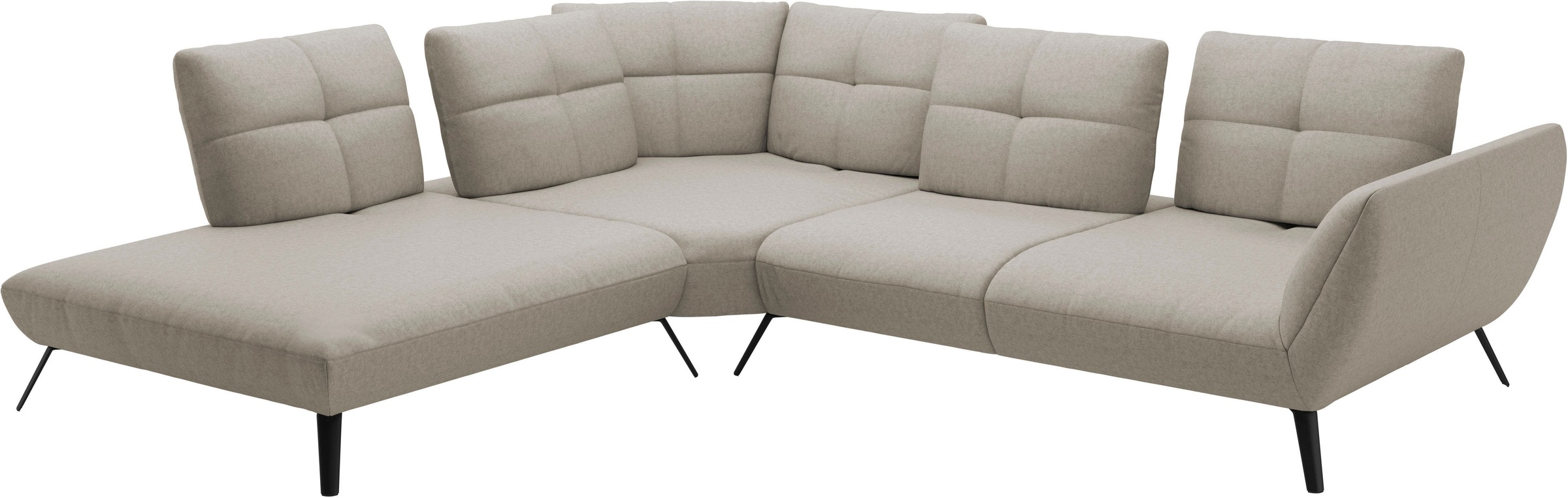 Places of Style Ecksofa »Mikado L-Form«, inkl. Sitztiefenverstellung und Armteilverstellung