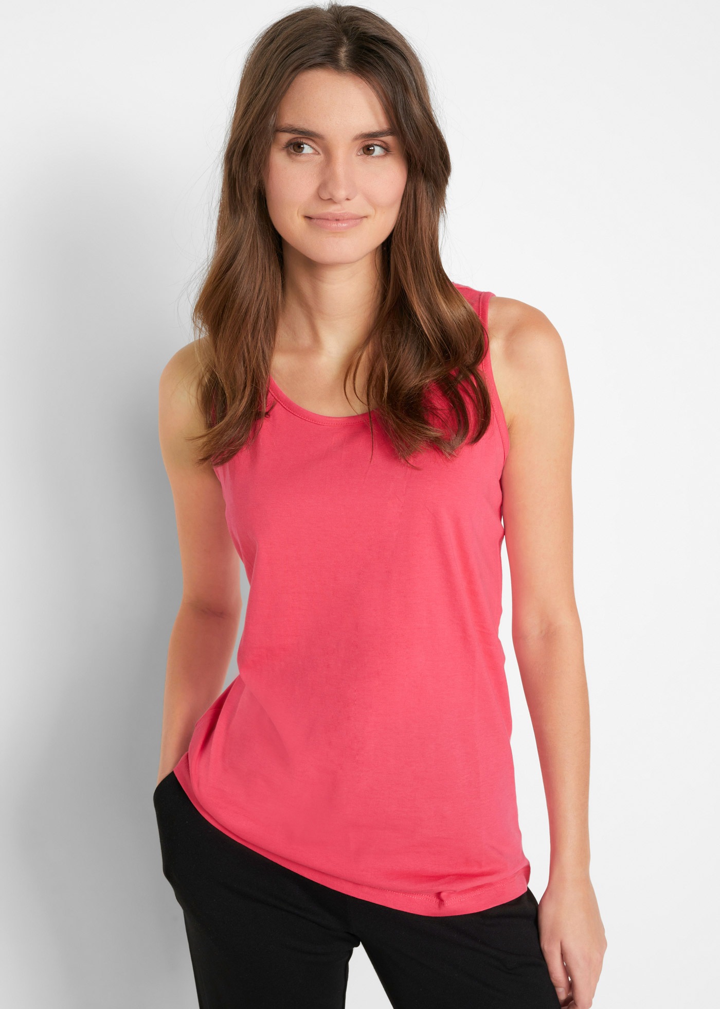 bonprix Longtop Packung, 5 tlg. figurumspielende Passform, po-bedeckend günstig online kaufen