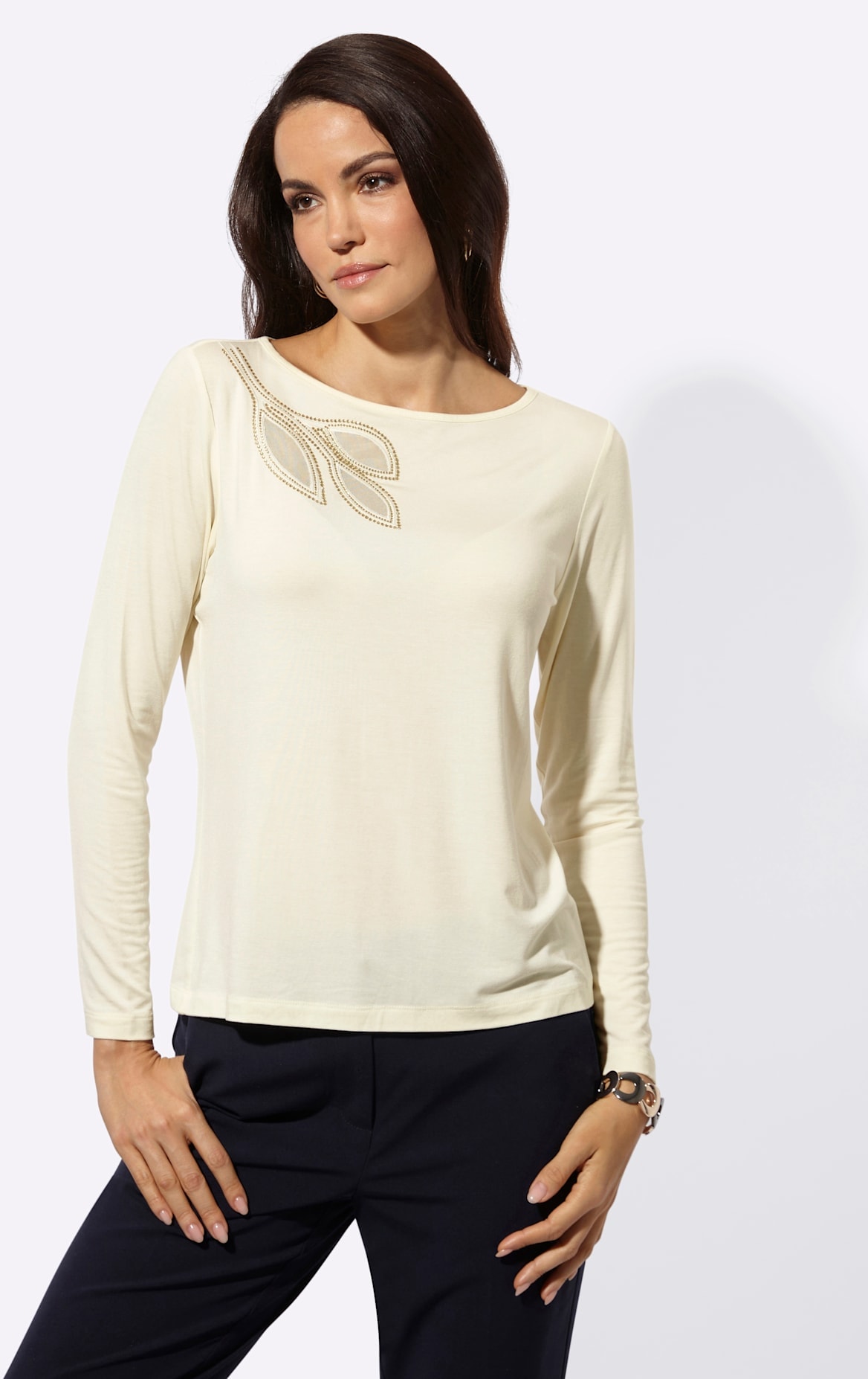 Langarmshirt "Modal-Shirt" 1