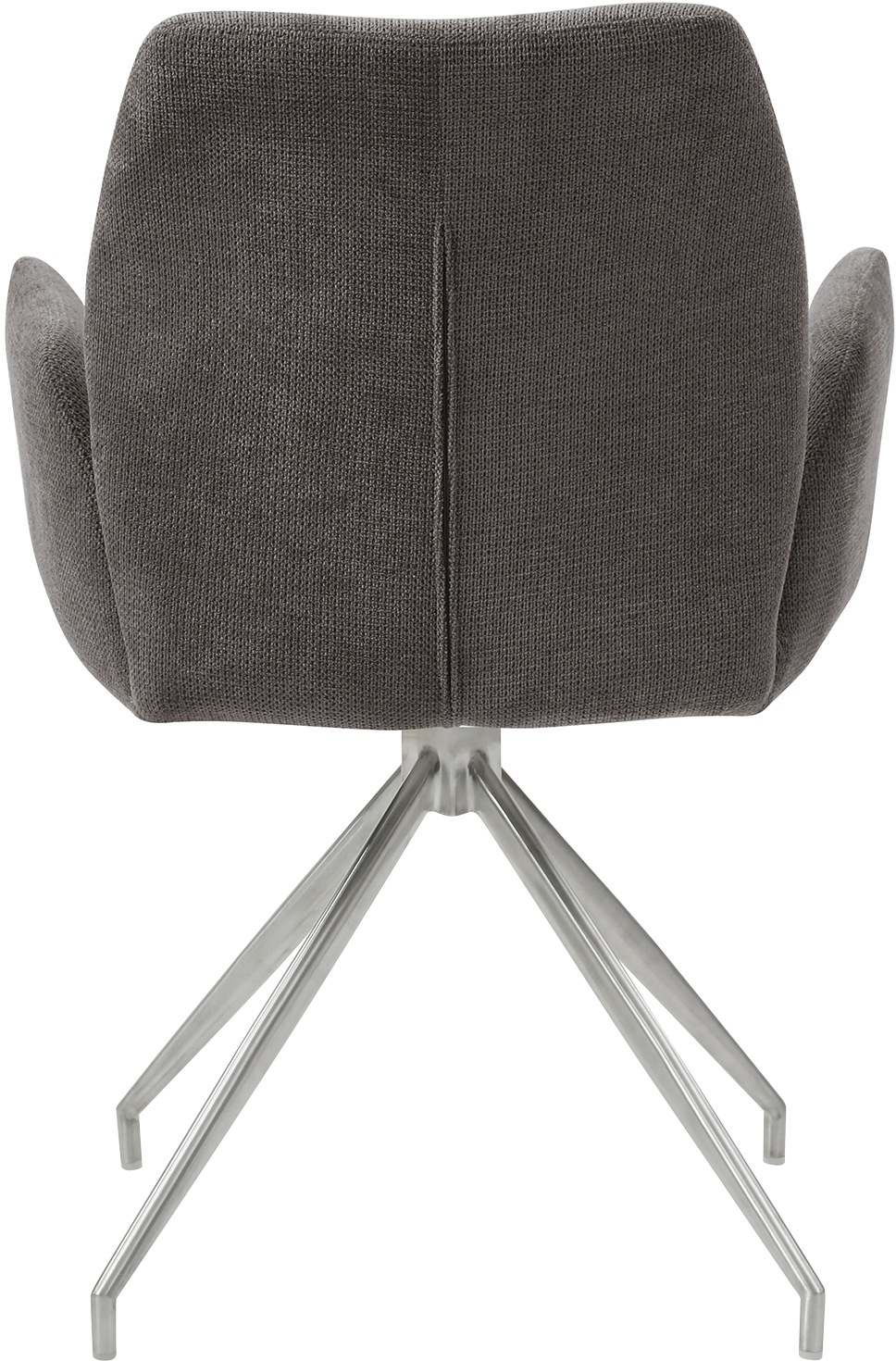 SalesFever Essgruppe, (Set, 5 tlg.), Tischplatte mit echter Baumkante, Gestell aus rostfreiem Edelstahl