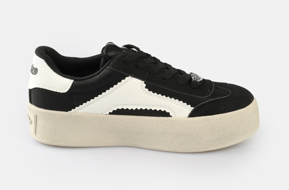 Buffalo Plateausneaker »CAJO«, Schnürschuh, Halbschuh, Retro-Sneaker, Freizeitschuh zum Schnüren
