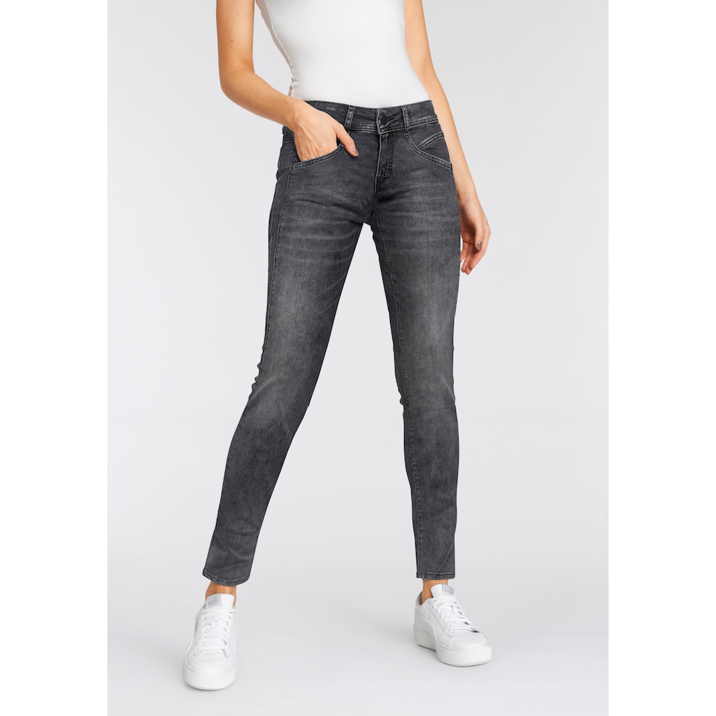 Herrlicher Slim-fit-Jeans »GINA SLIM POWERSTRETCH«, mit seitlichem Keileinsatz