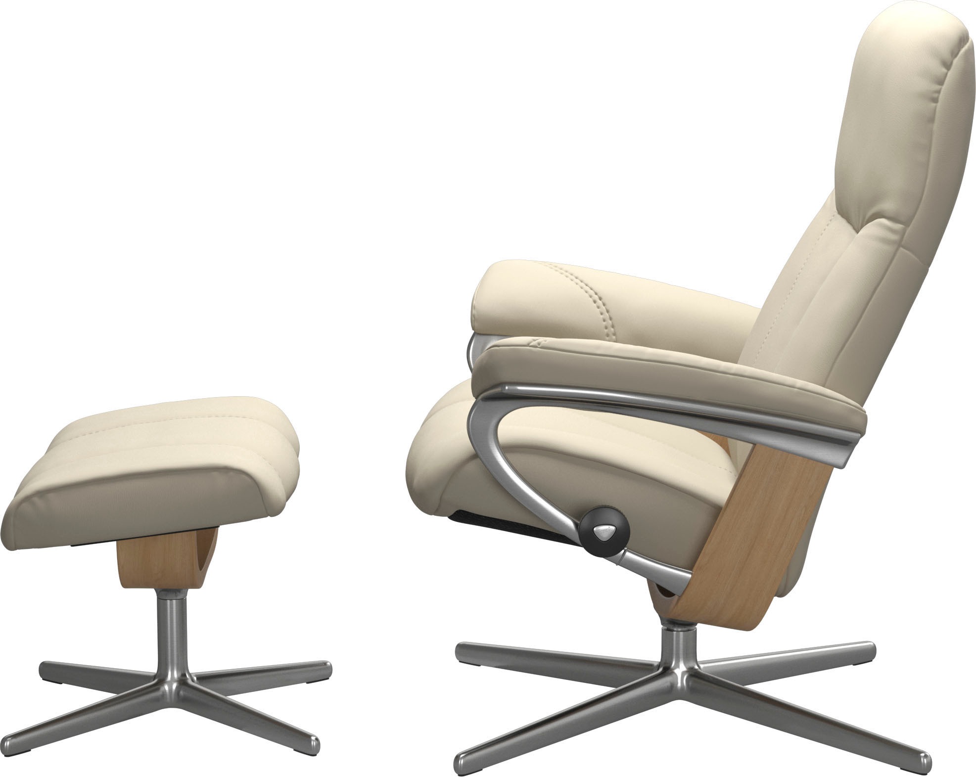 Stressless® Fußhocker »Consul«, mit Cross Base, Größe S, M & L, Holzakzent Eiche