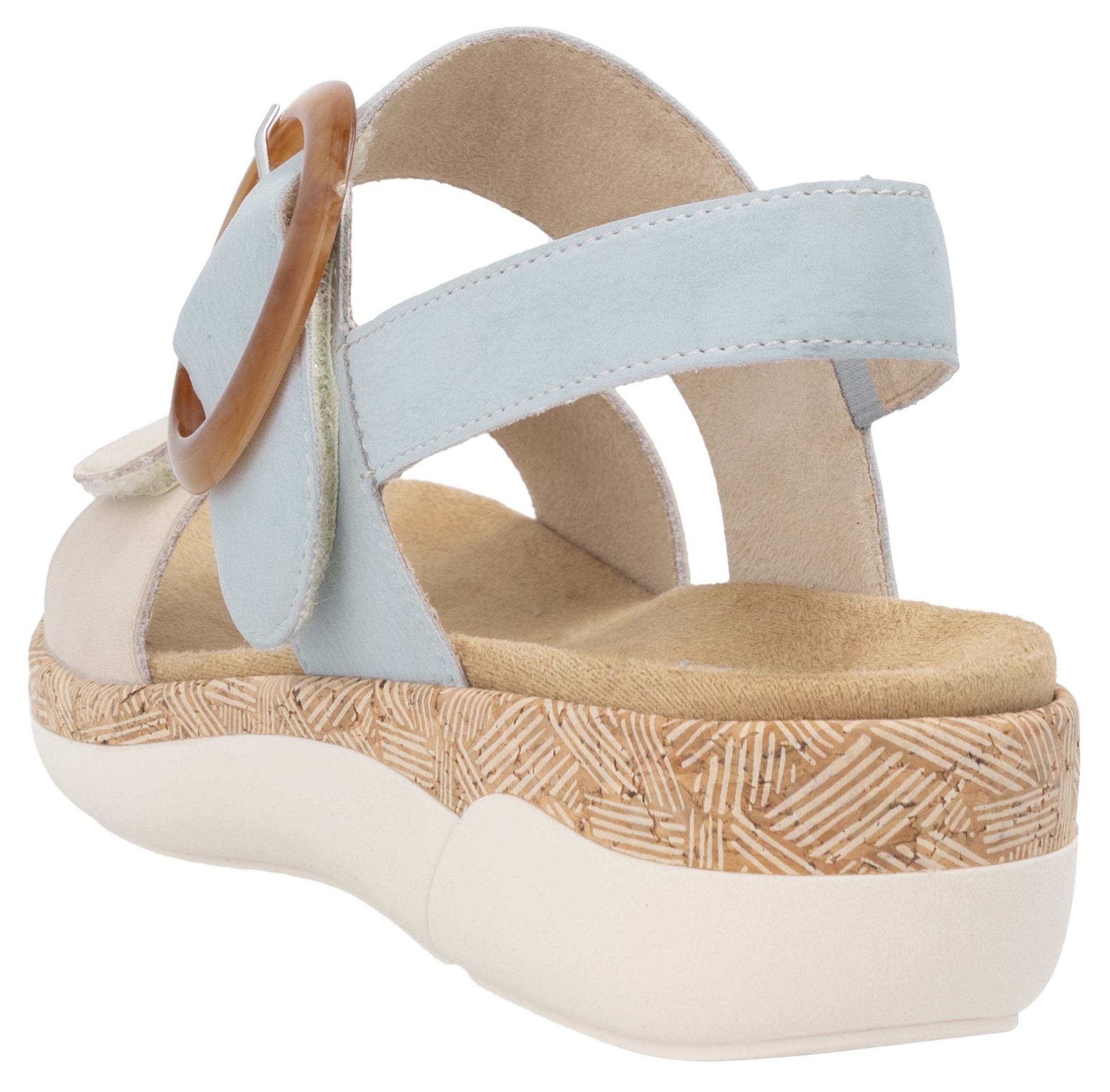Remonte Keilsandalette, Sommerschuh, Riemchensandale, praktische Klettverschlüsse