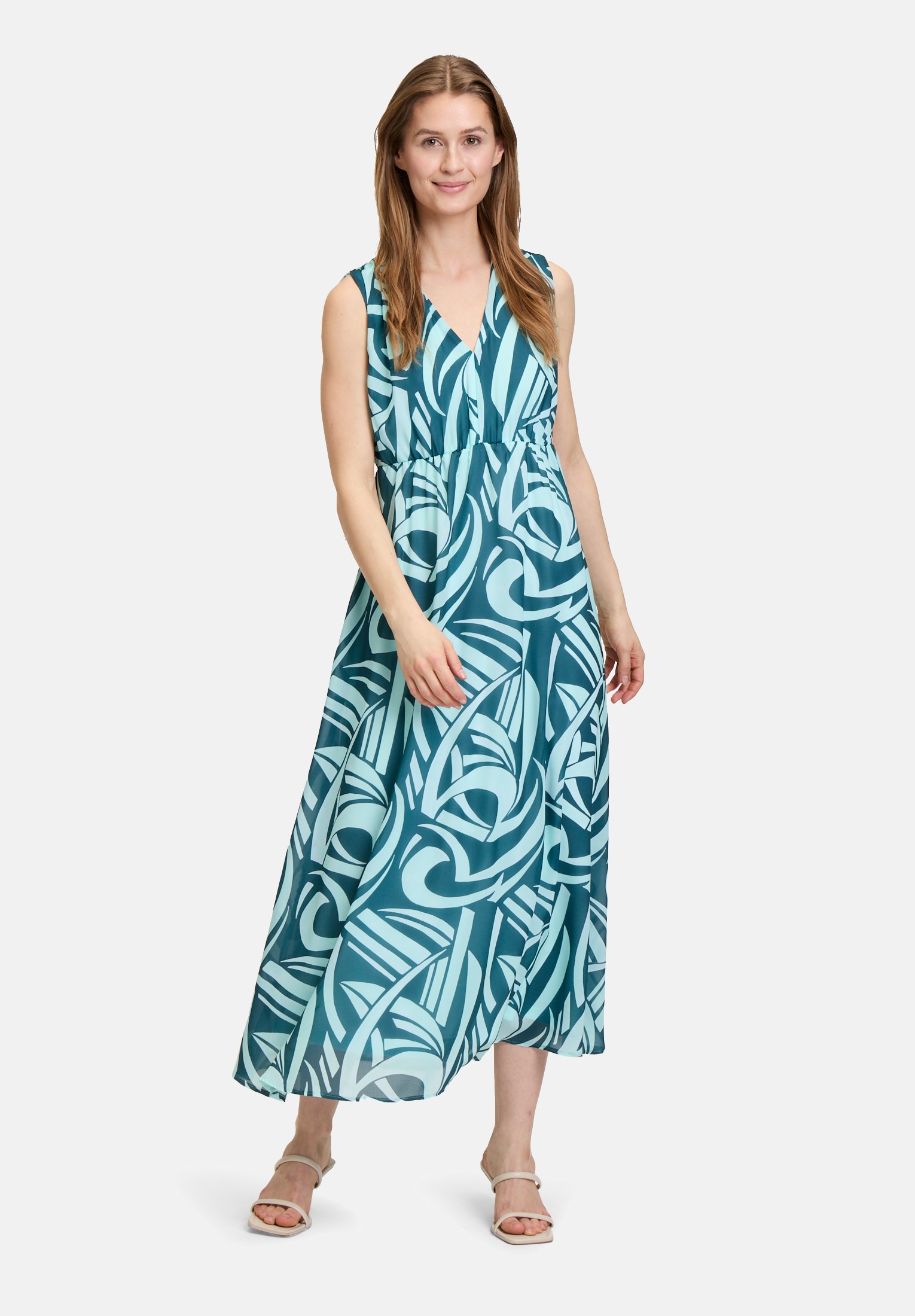 Betty&Co Chiffonkleid »Damen ohne Arm« Ohne Tasche Druck