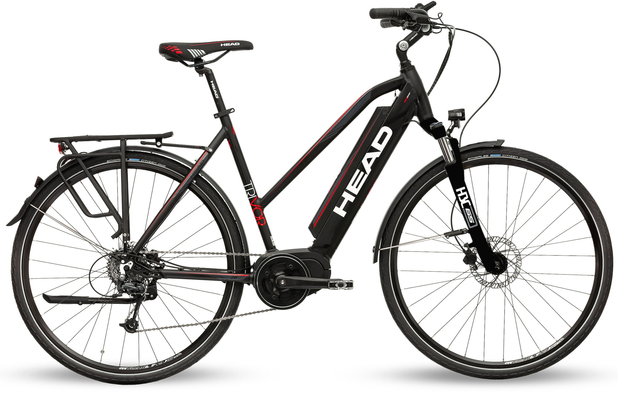 Head E-Bike "Trivor", 9 Gang, S-Ride, RDM300, Pedelec, Elektrofahrrad für Damen