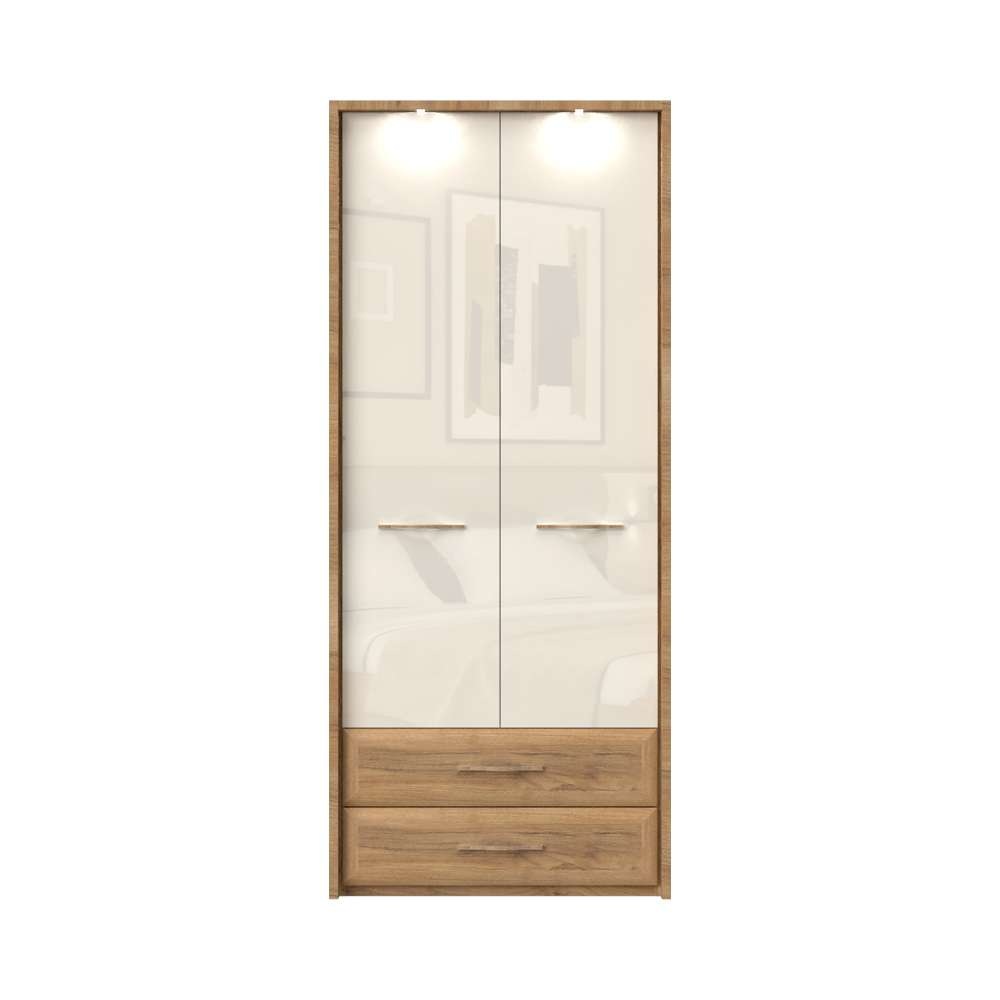 OTTO home Kleiderschrank "Gala, beige hochglänzend UV lackiert, kratzfest, günstig online kaufen