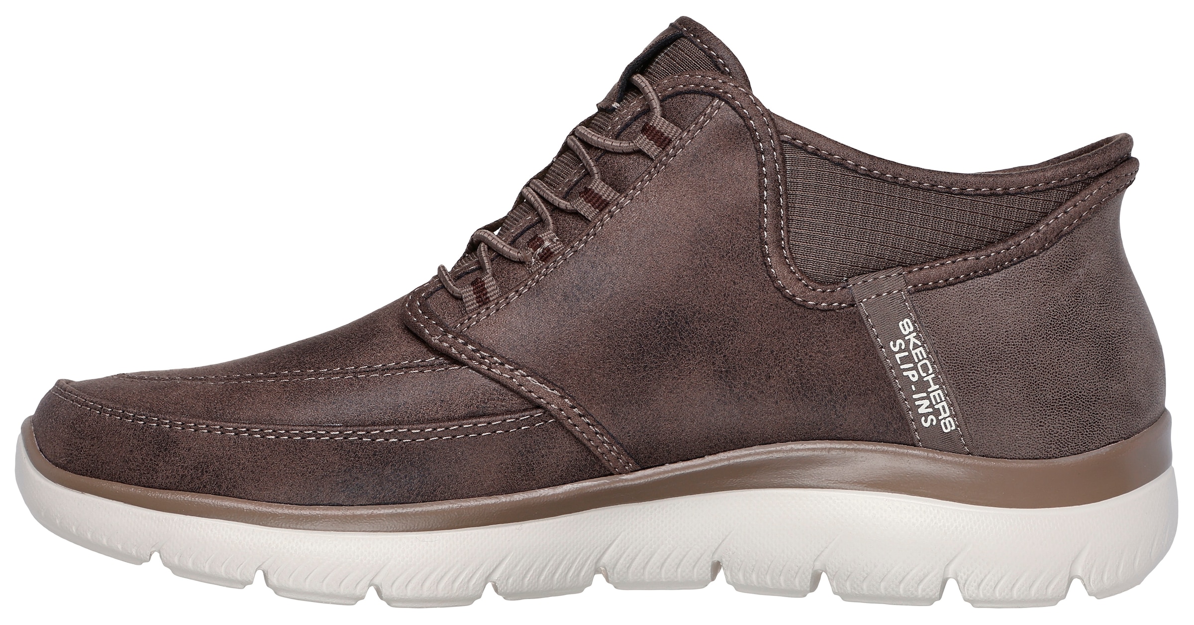 Skechers Slip-On Sneaker »SUMMITS«, Schnürboots, Mid Cut Sneaker mit Hands Free Slip-Ins™