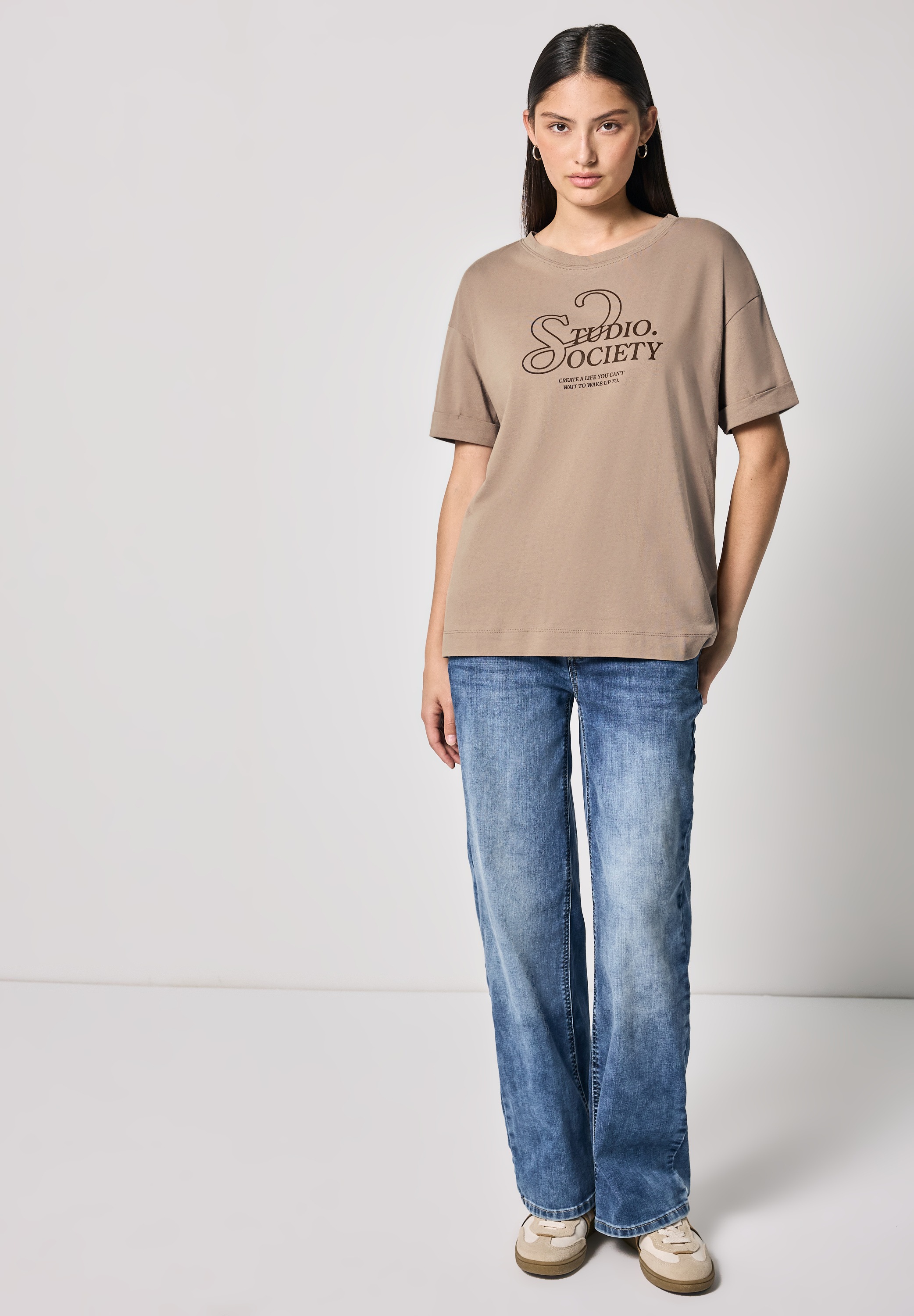 STREET ONE STUDIO T-Shirt, mit Wording