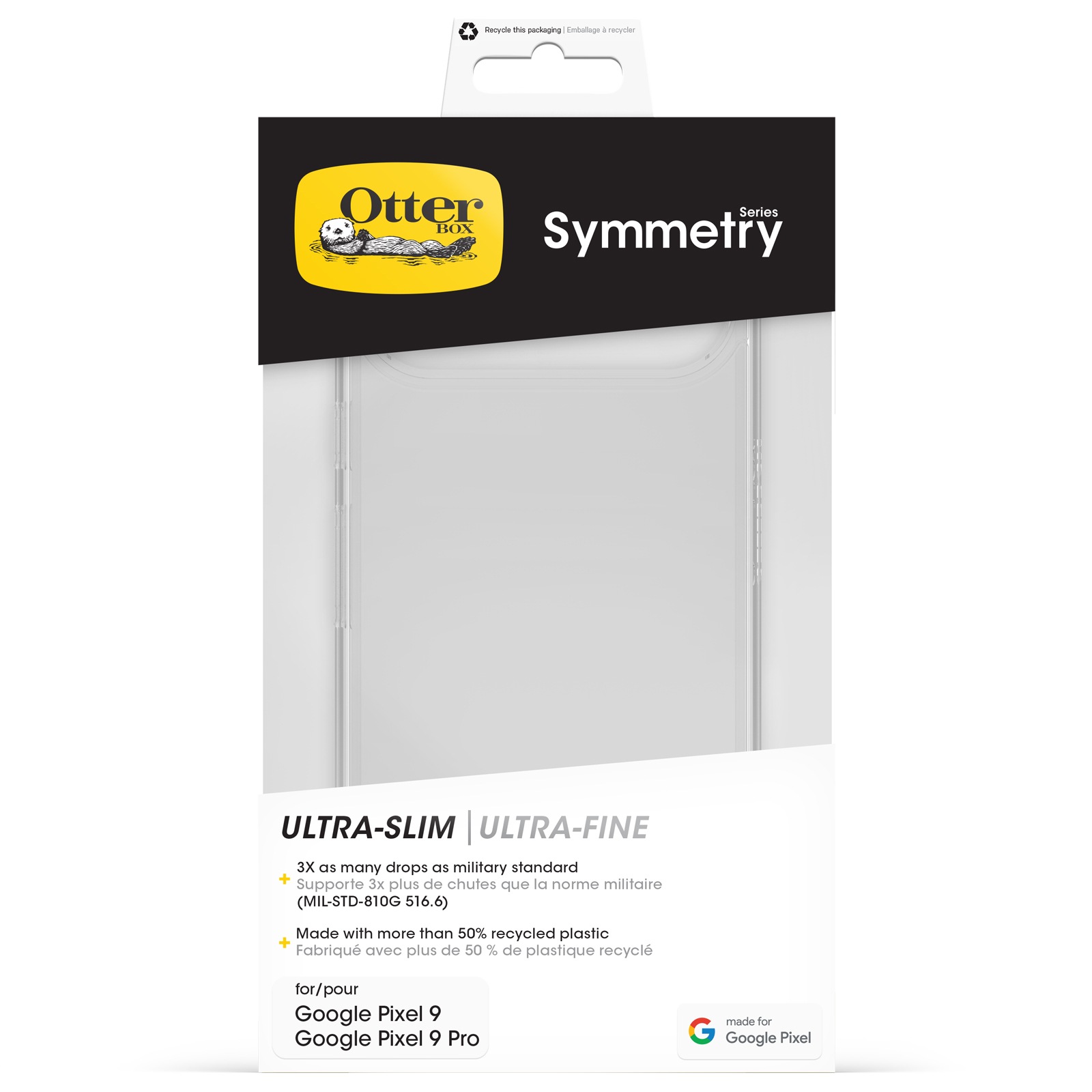 Otterbox Handyhülle »Symmetry für Google Pixel 9 / 9 Pro«, Backcover, Schutzhülle, Handyschutzhülle, Case, Schutzcase, stoßfest