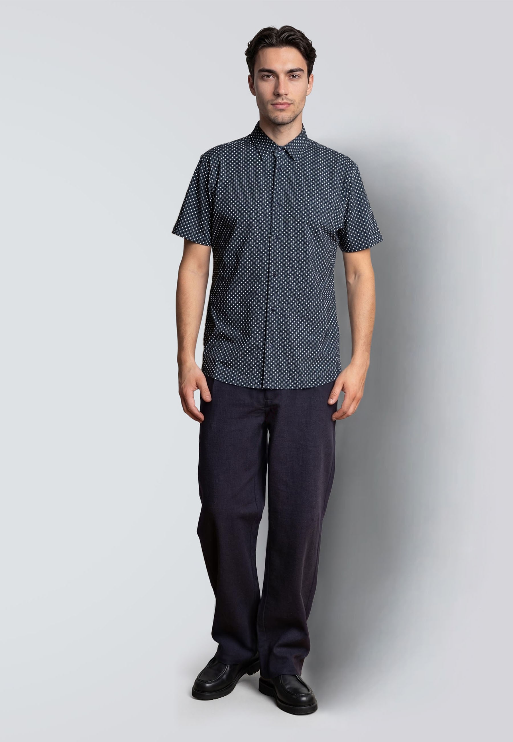Clean Cut Copenhagen Langarmhemd »Clean Cut Copenhagen Clean Formal Aop Stretch Shirt S/S« 1