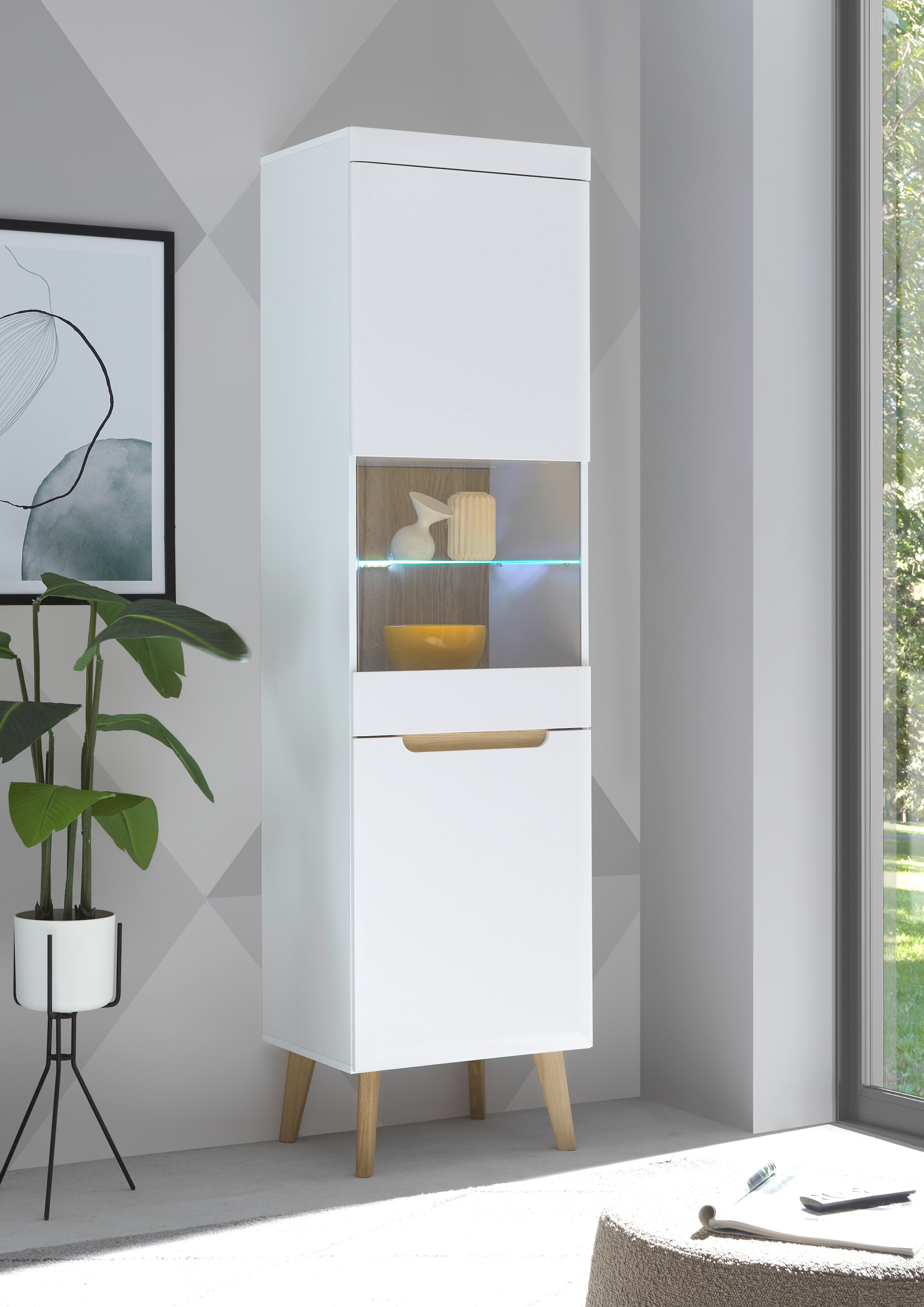 Home affaire Vitrine "Torge, Hochschrank, Glasvitrine, Standvitrine, Vitrin günstig online kaufen