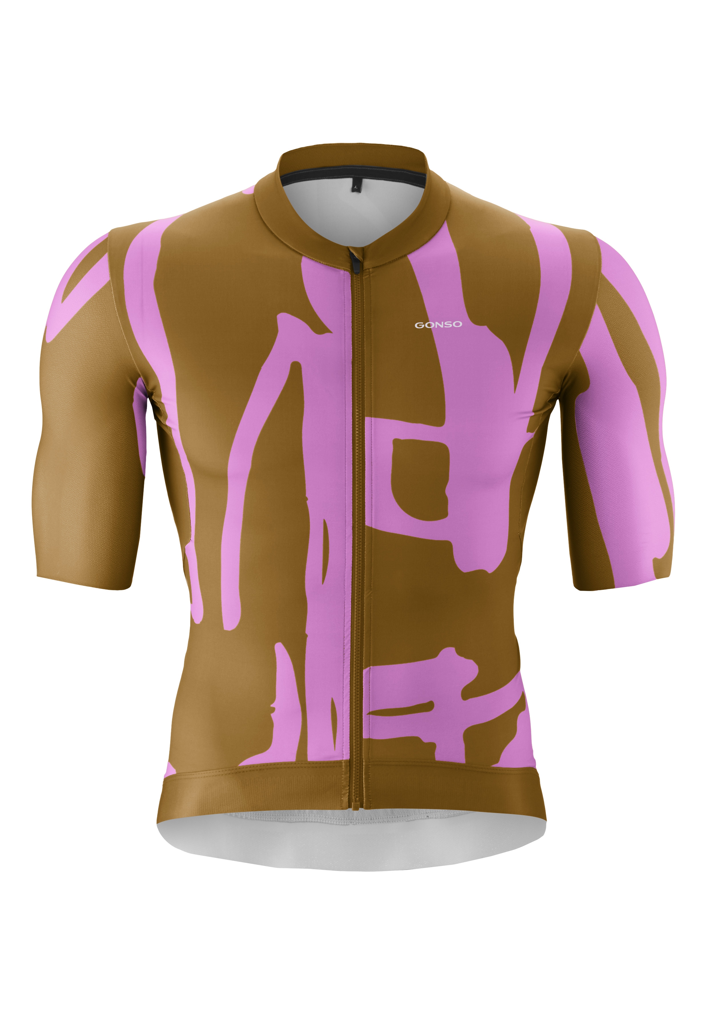 Gonso Radtrikot "Road Jersey Print M" Herren Fahrradtrikot, modernes Trikot mit 3-teiliger Rückentasche