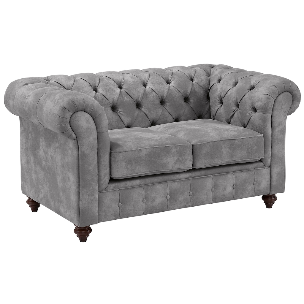 Home affaire Chesterfield-Sofa »Chesterfield 2-Sitzer B/T/H: 150/89/74 cm«