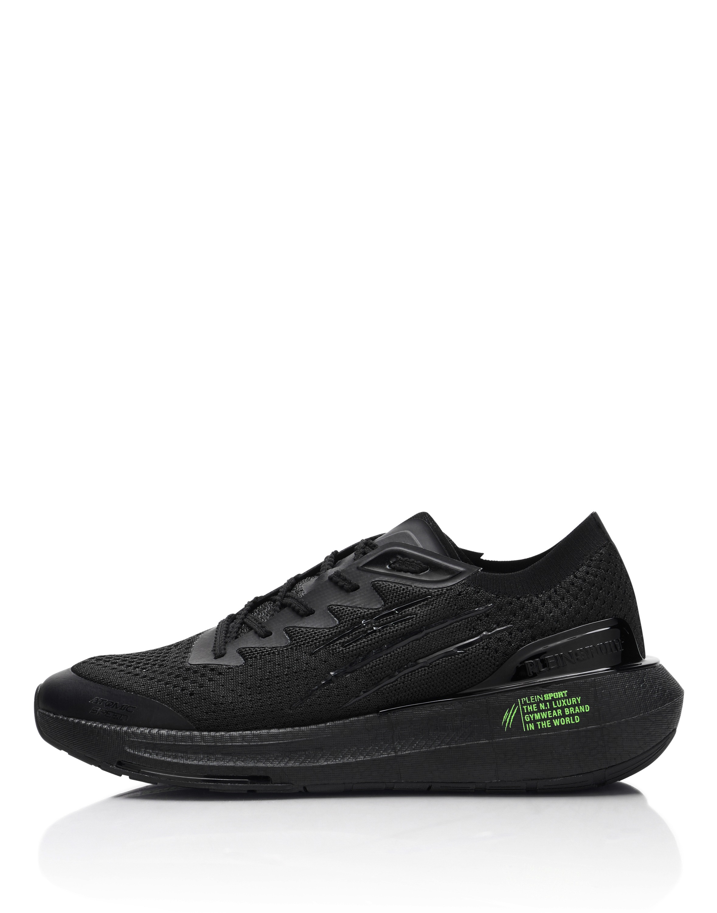Sneaker PLEIN SPORT "Lo-Top Turnschuhe", Herren, Gr. 48, Normalschaft, 0202, schwarz, schwarz, Schuhe Sneaker 3