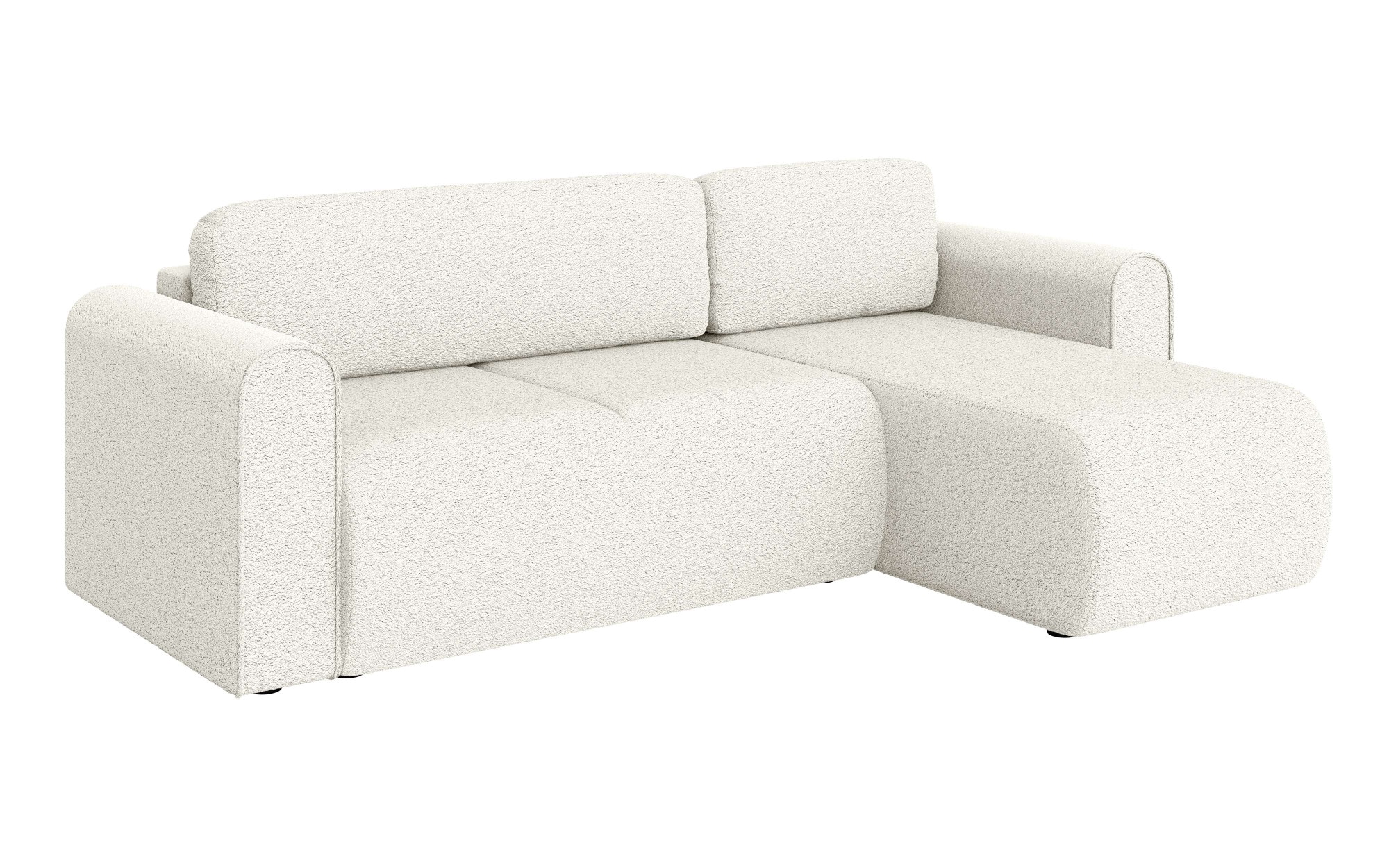 INOSIGN Ecksofa »Zacharia wahlweise Schlafsofa mit Bettkasten, B/T/H 250/166/86 cm«, L-Form mit Wellenunterfederung, Recamiere beidseitig montierbar